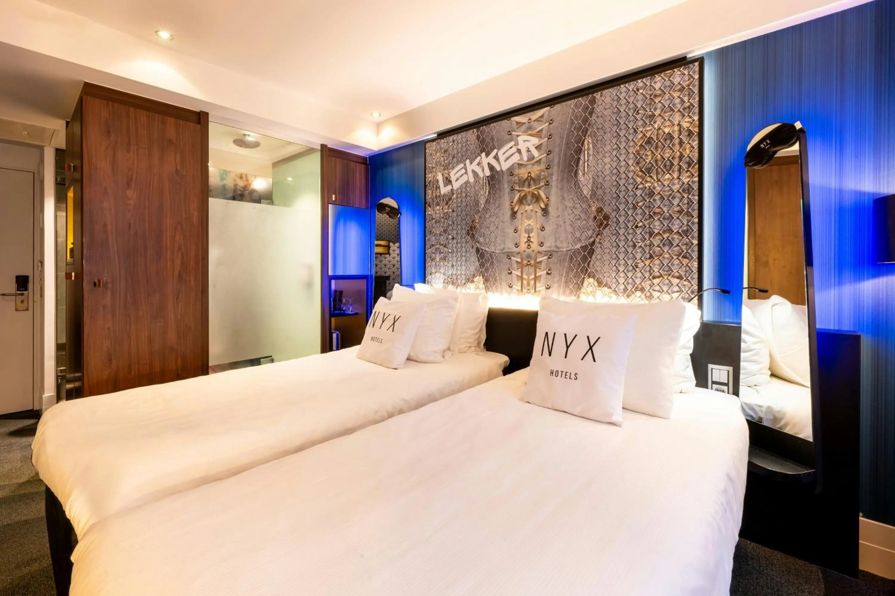 Photo of the whole room, Bed in NYX Hotel Amsterdam Rembrandt Square