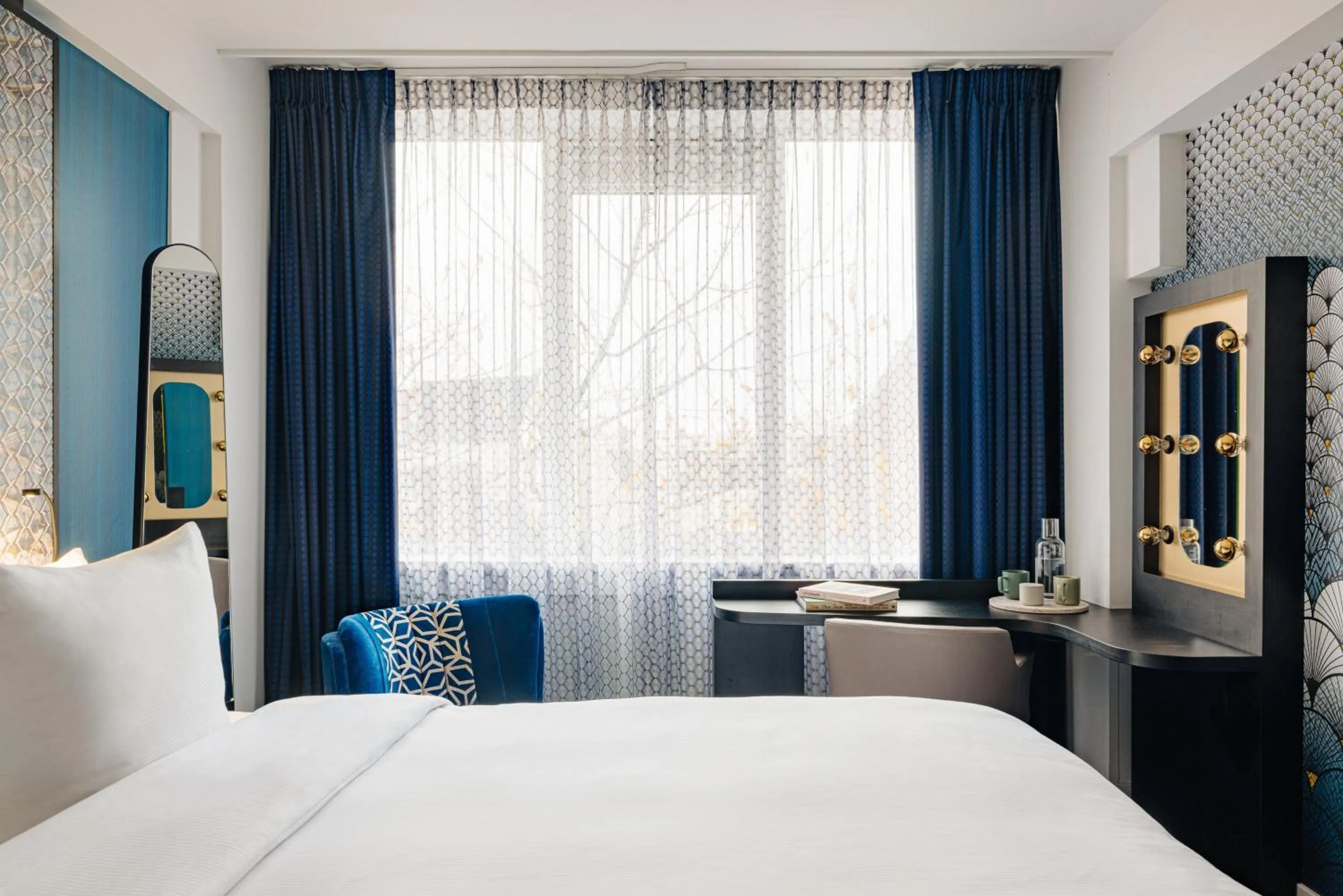 Photo of the whole room, Bed in NYX Hotel Amsterdam Rembrandt Square