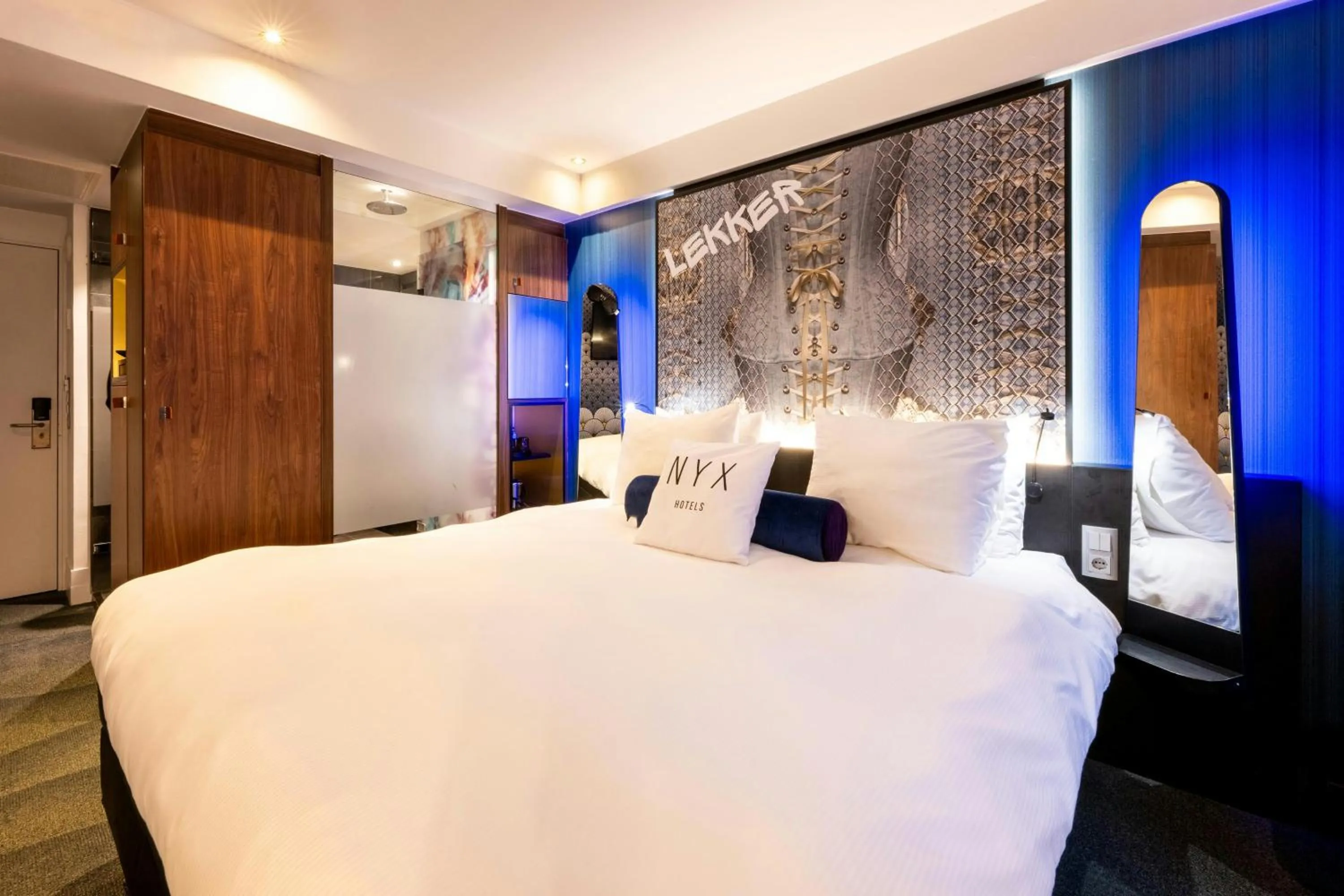 Photo of the whole room, Bed in NYX Hotel Amsterdam Rembrandt Square