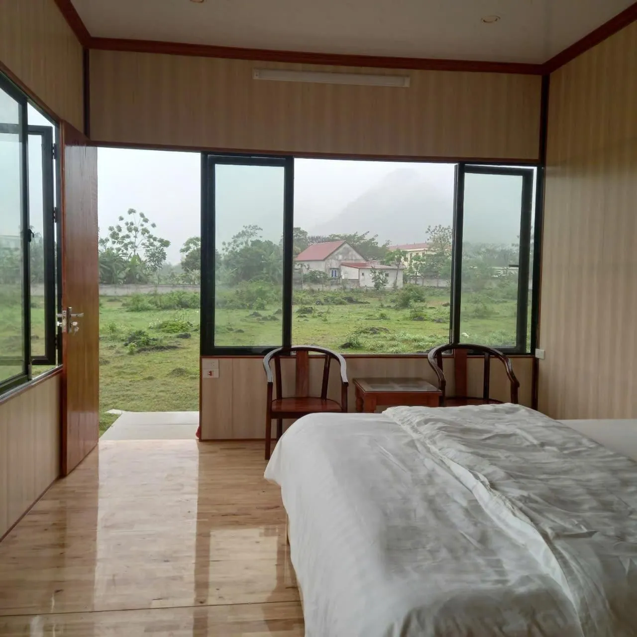 Bed in Cuc Phuong Bungalow