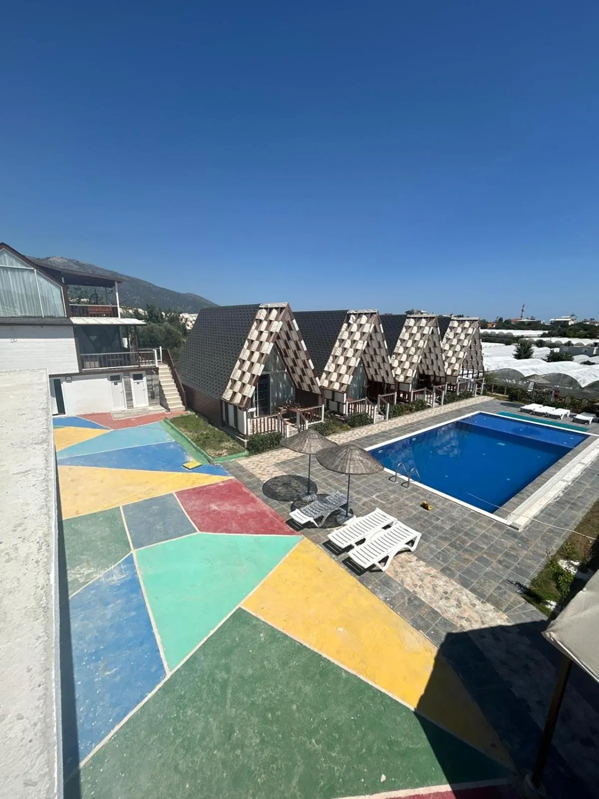 Inner courtyard view in Bu Bungalow Hotel