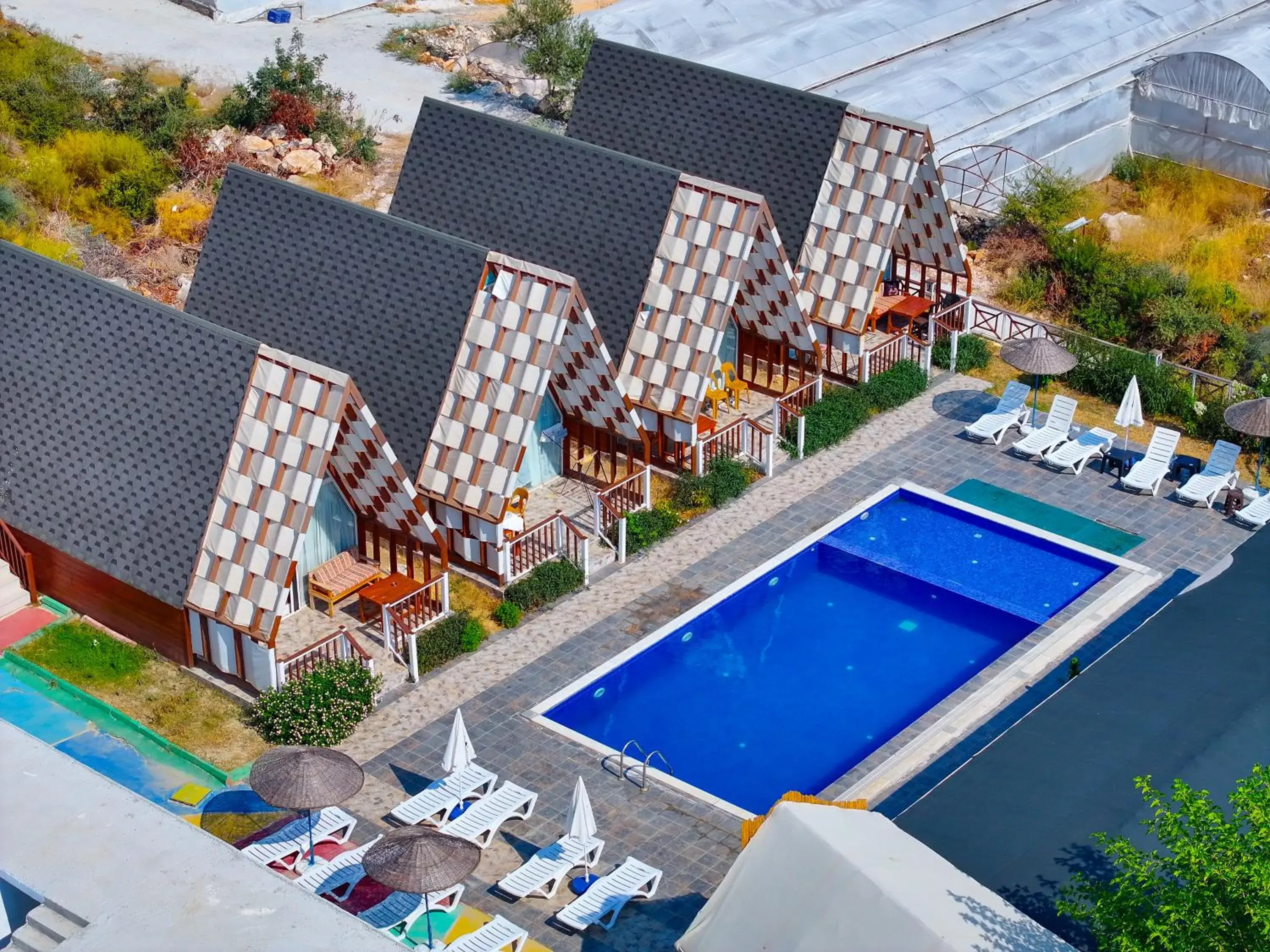 Bird's eye view in Bu Bungalow Hotel Bird's eye view in Bu Bungalow Hotel