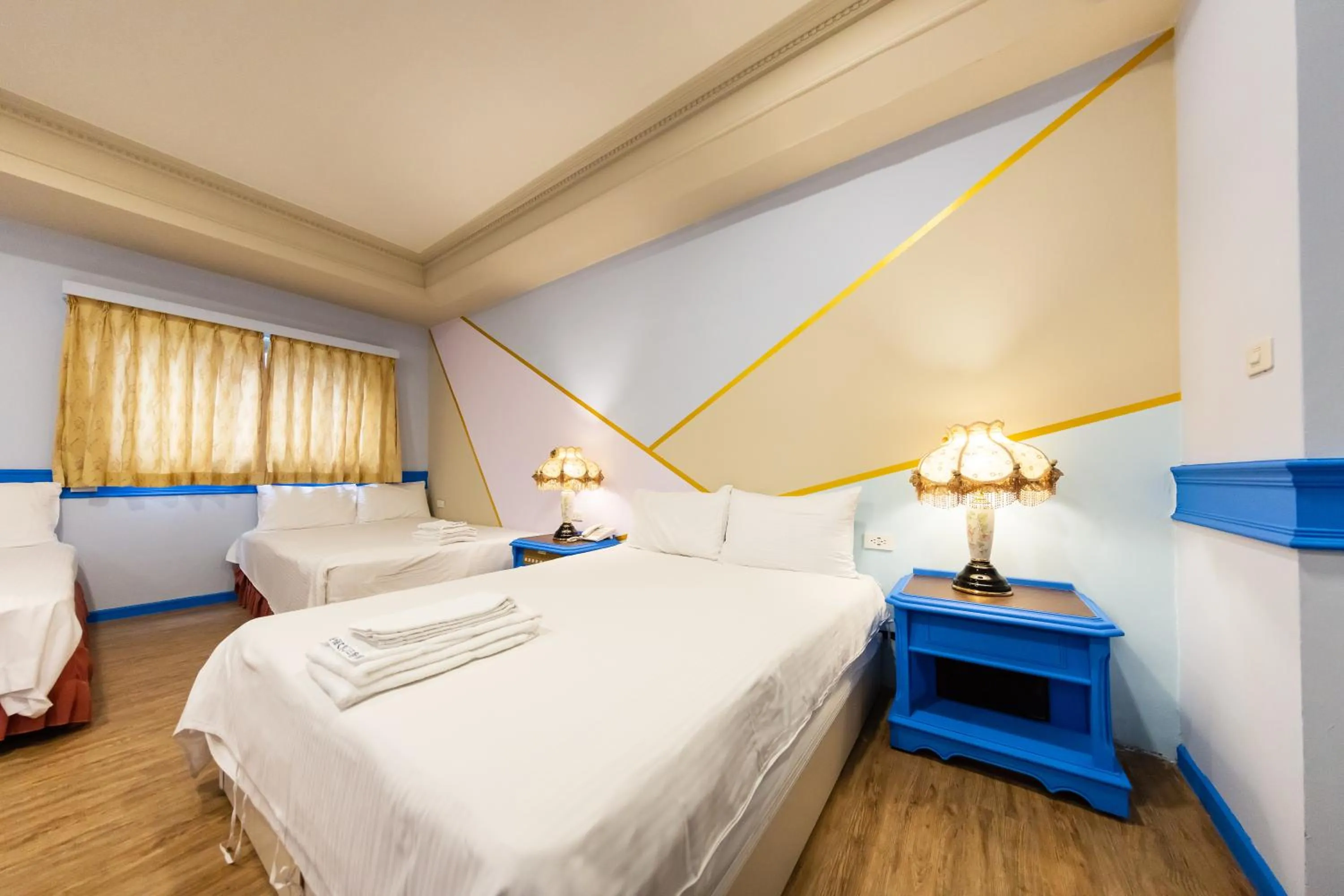 Bed in I HI Sanduo Travel Hotel