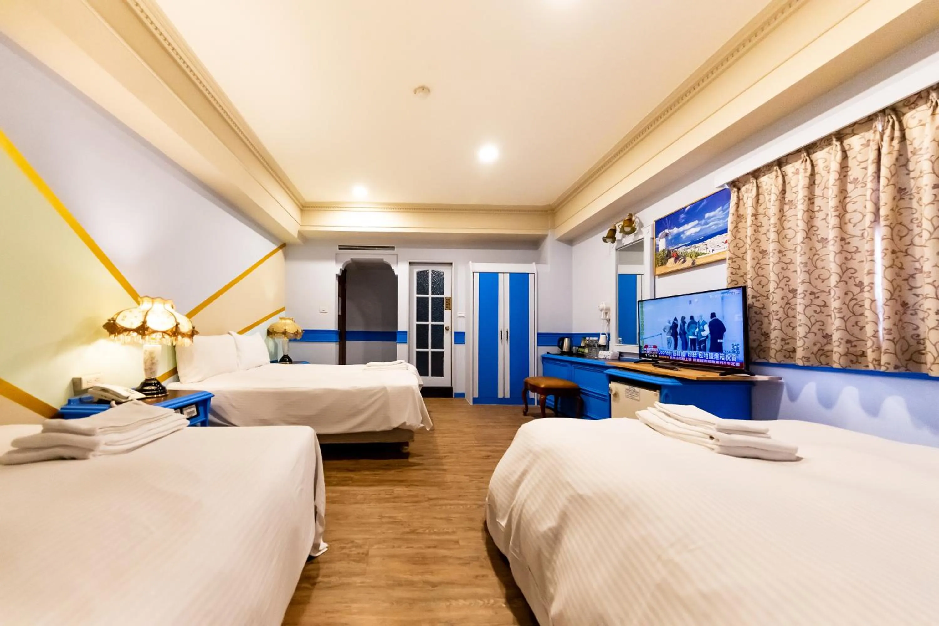 TV and multimedia, Bed in I HI Sanduo Travel Hotel