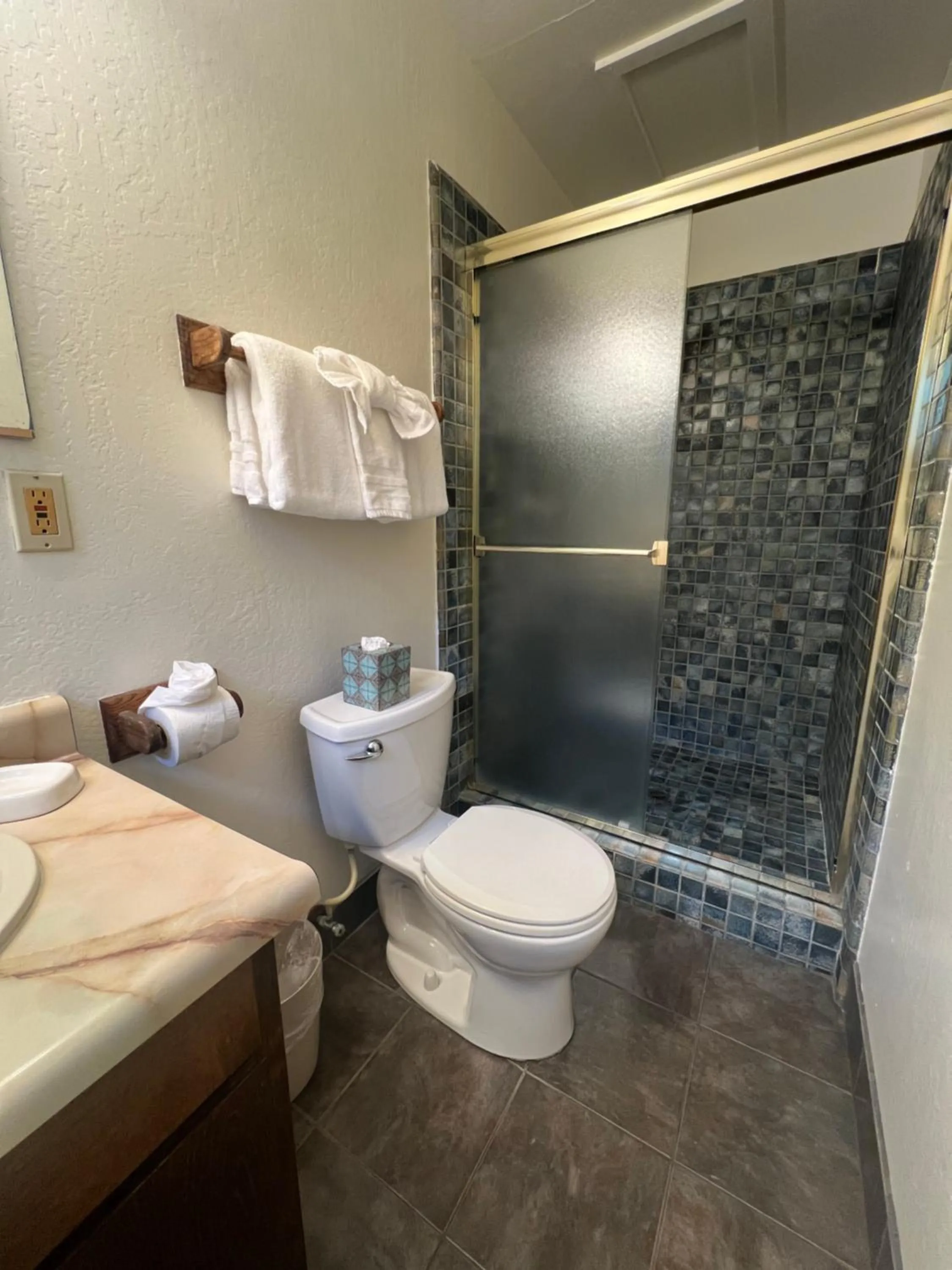 Toilet in Ocean Cove Lodge Bar & Grill