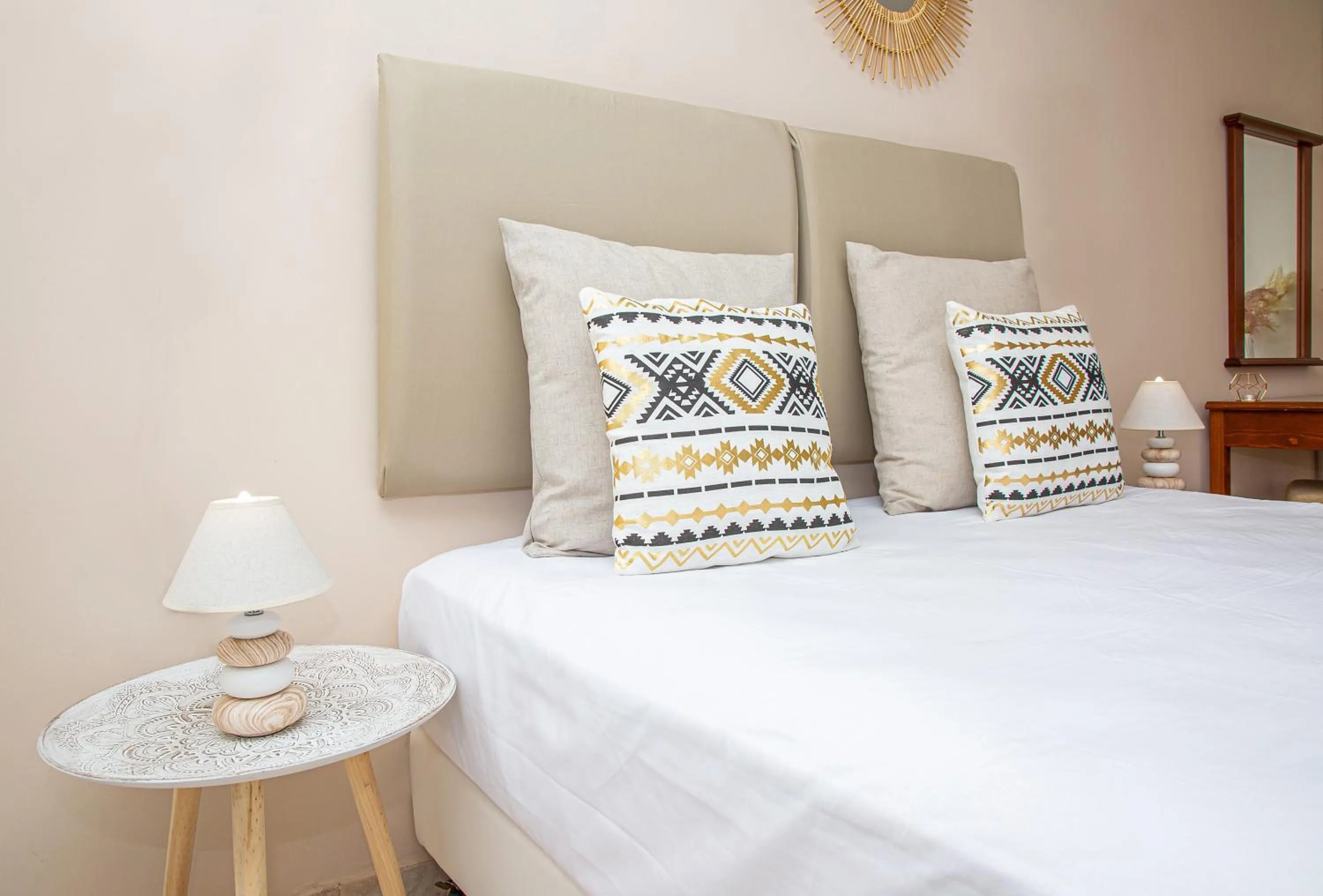 Bed in Despina Aparthotel by Philoxenia Hotel & SPA