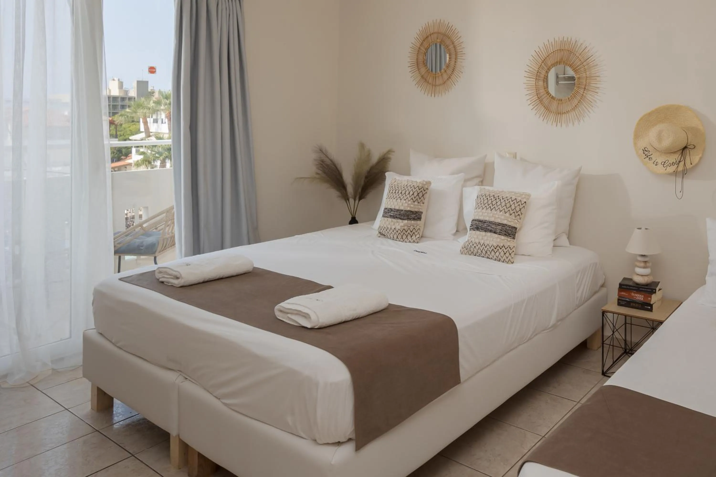 Bed in Despina Aparthotel by Philoxenia Hotel & SPA