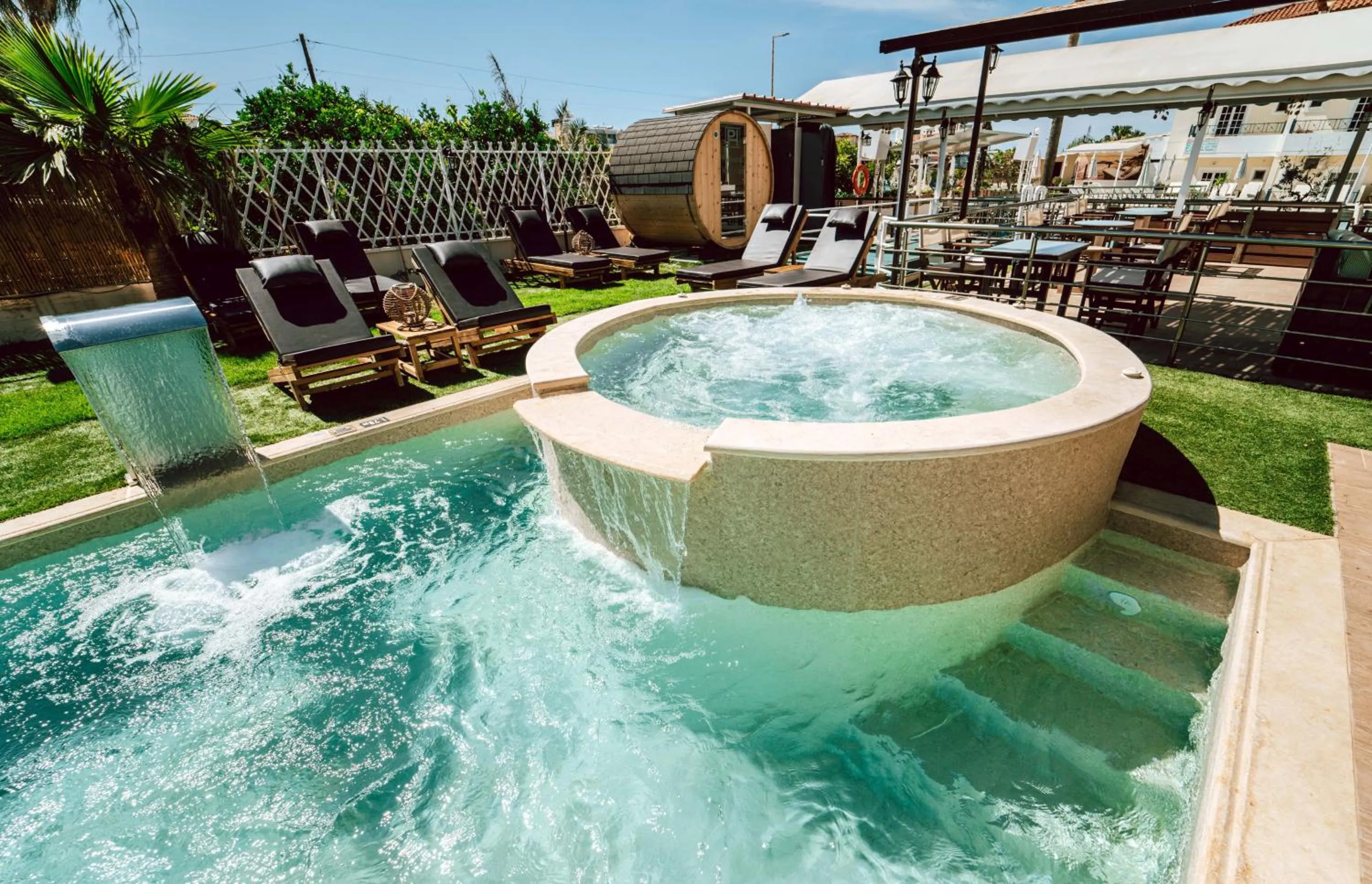 Hot Tub in Despina Aparthotel by Philoxenia Hotel & SPA