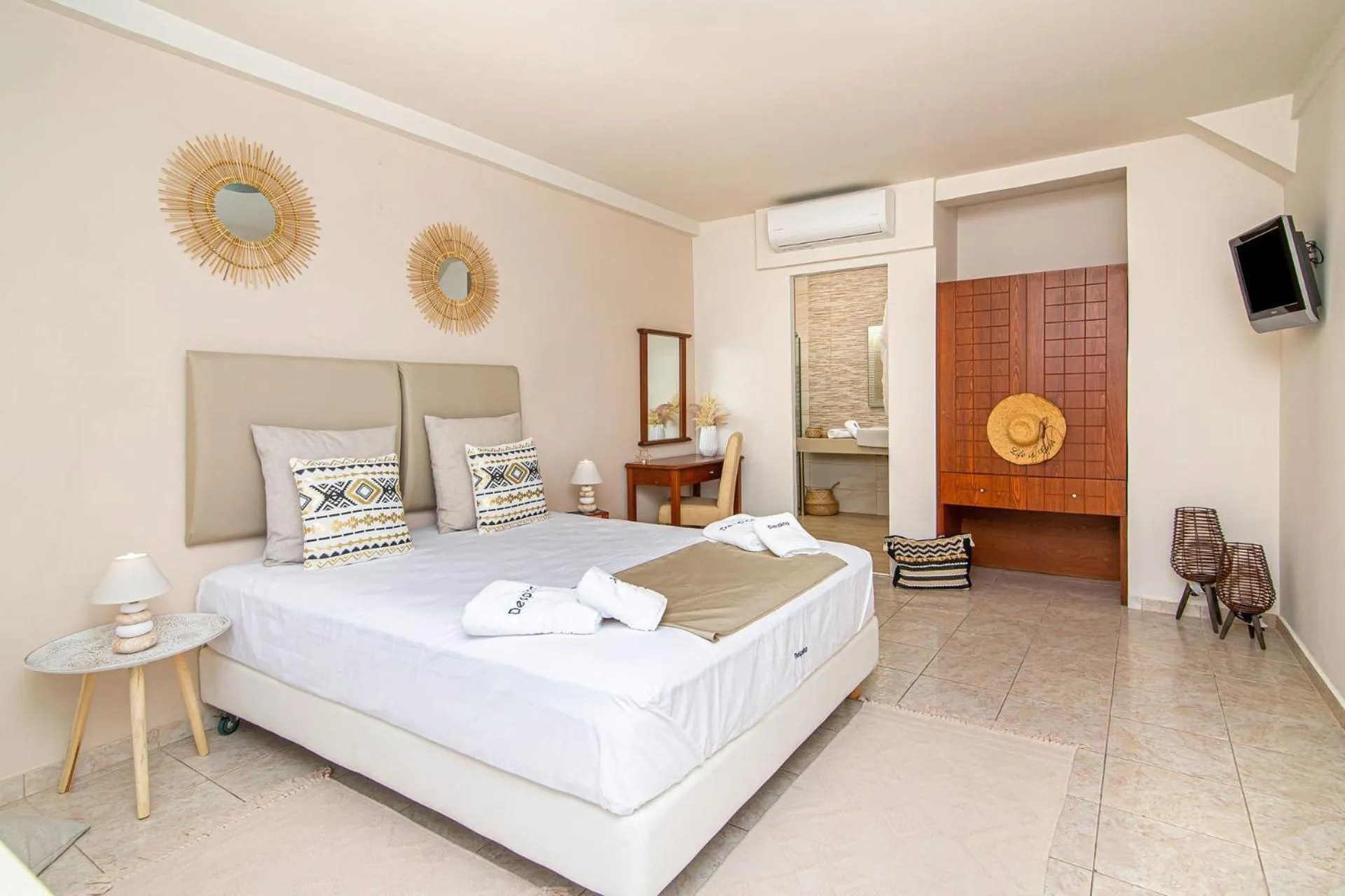 Photo of the whole room, Bed in Despina Aparthotel by Philoxenia Hotel & SPA