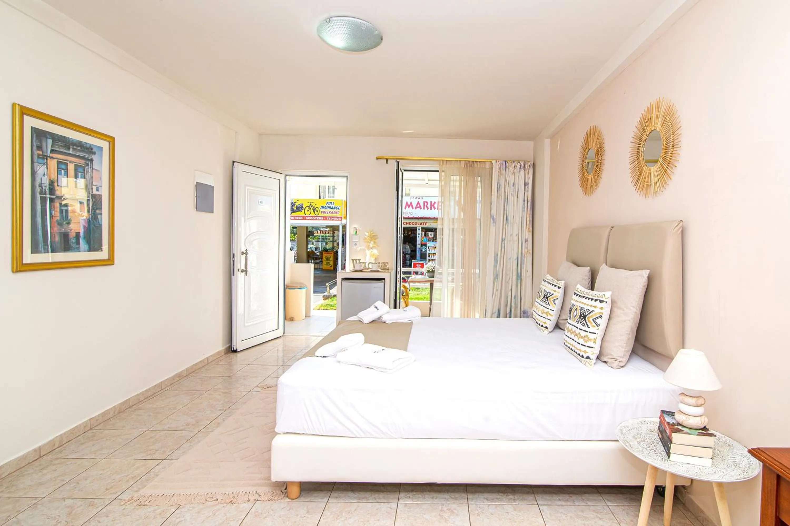 Bed in Despina Aparthotel by Philoxenia Hotel & SPA