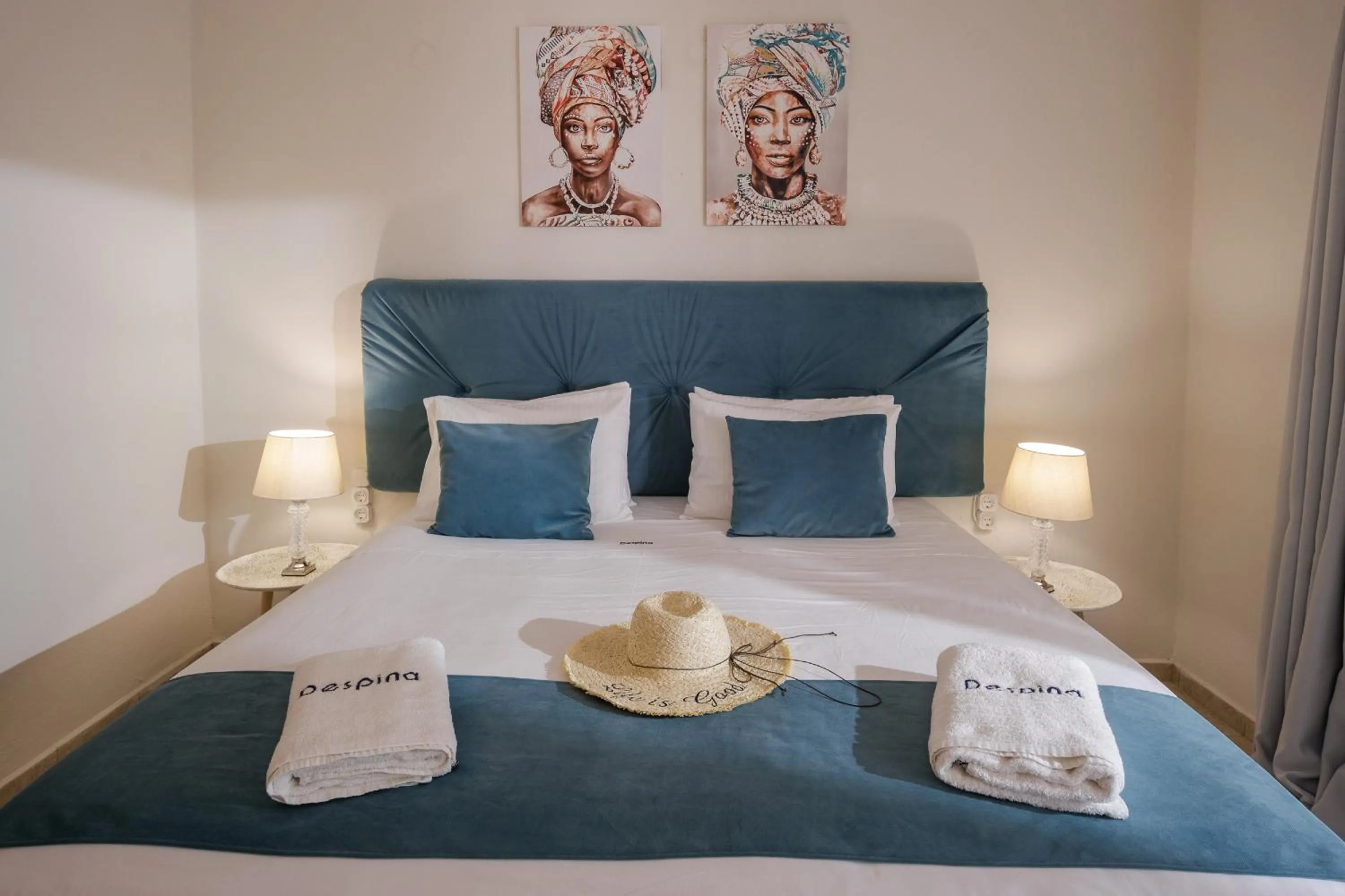 Bed in Despina Aparthotel by Philoxenia Hotel & SPA