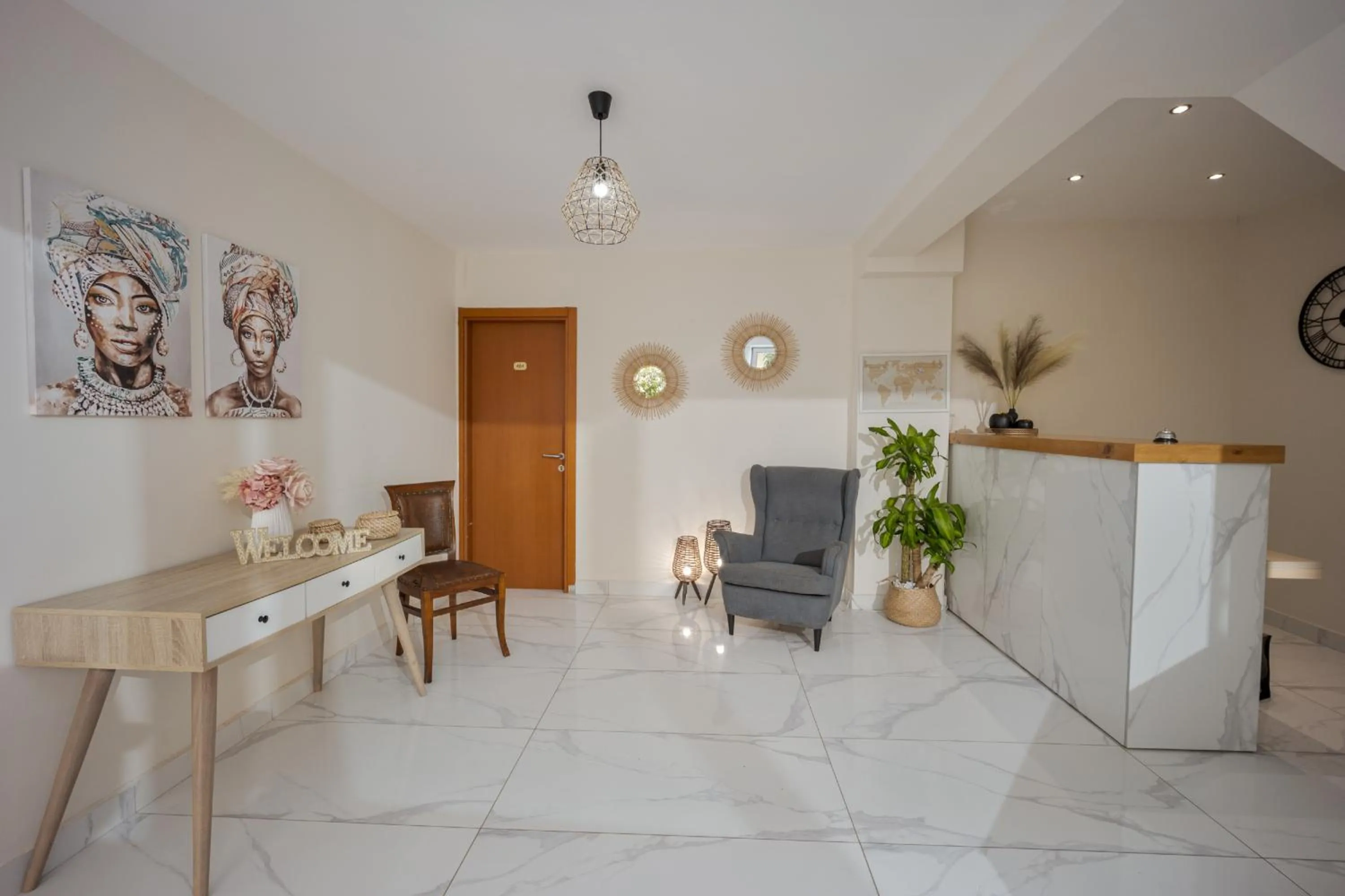Lobby or reception in Despina Aparthotel by Philoxenia Hotel & SPA