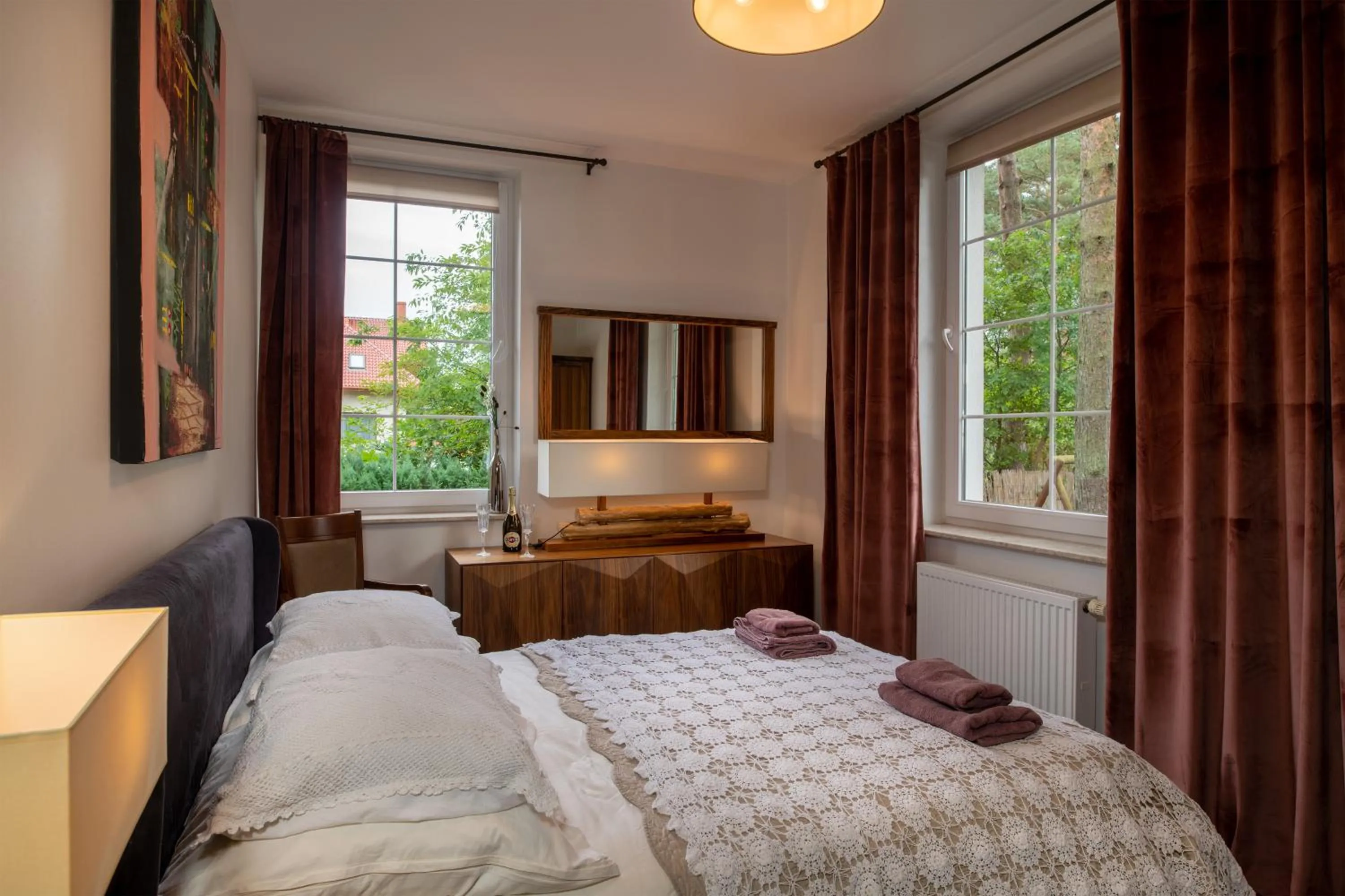 Photo of the whole room, Bed in Willa Vinci Rozewie