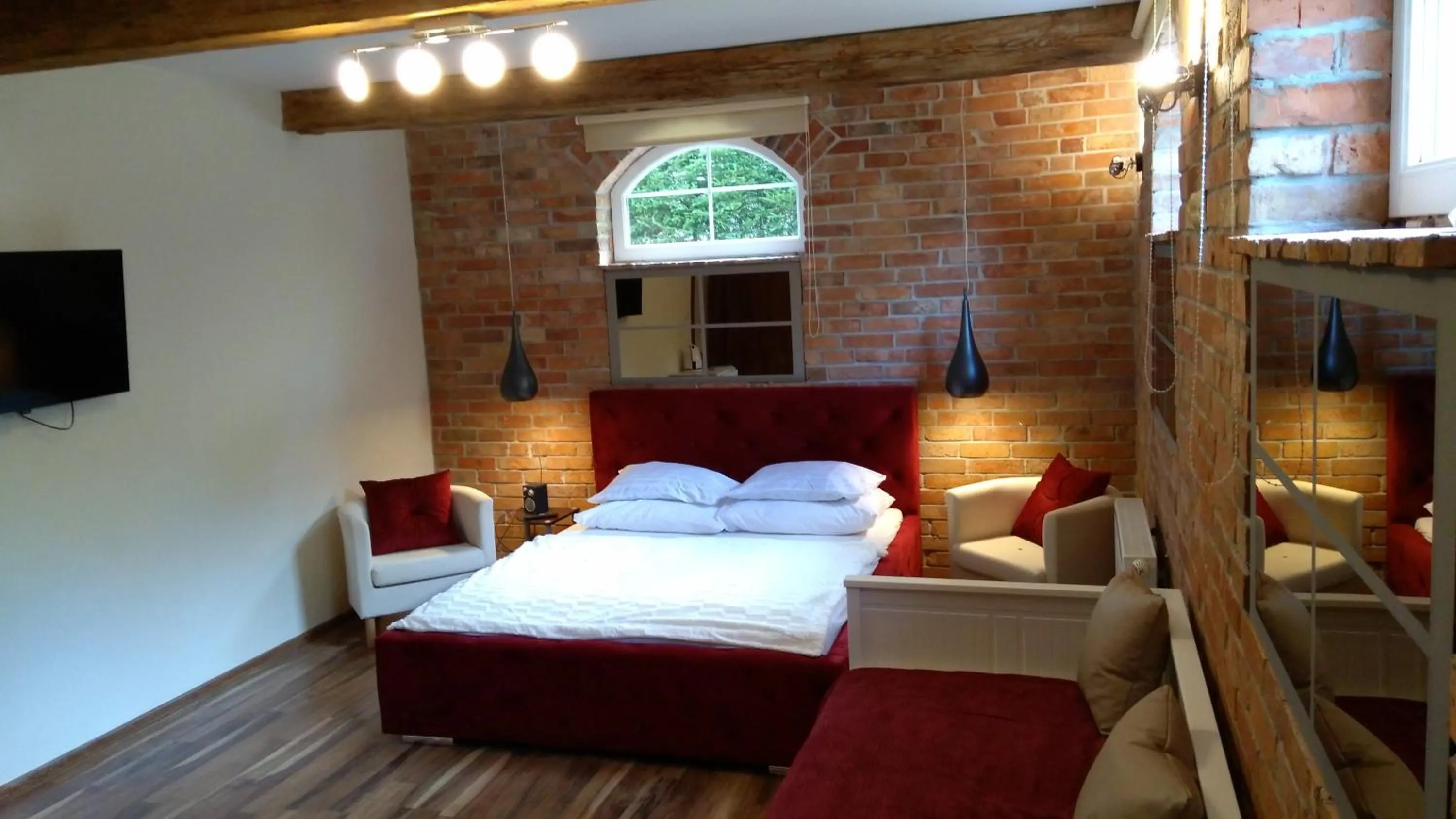 Photo of the whole room, Bed in Willa Vinci Rozewie