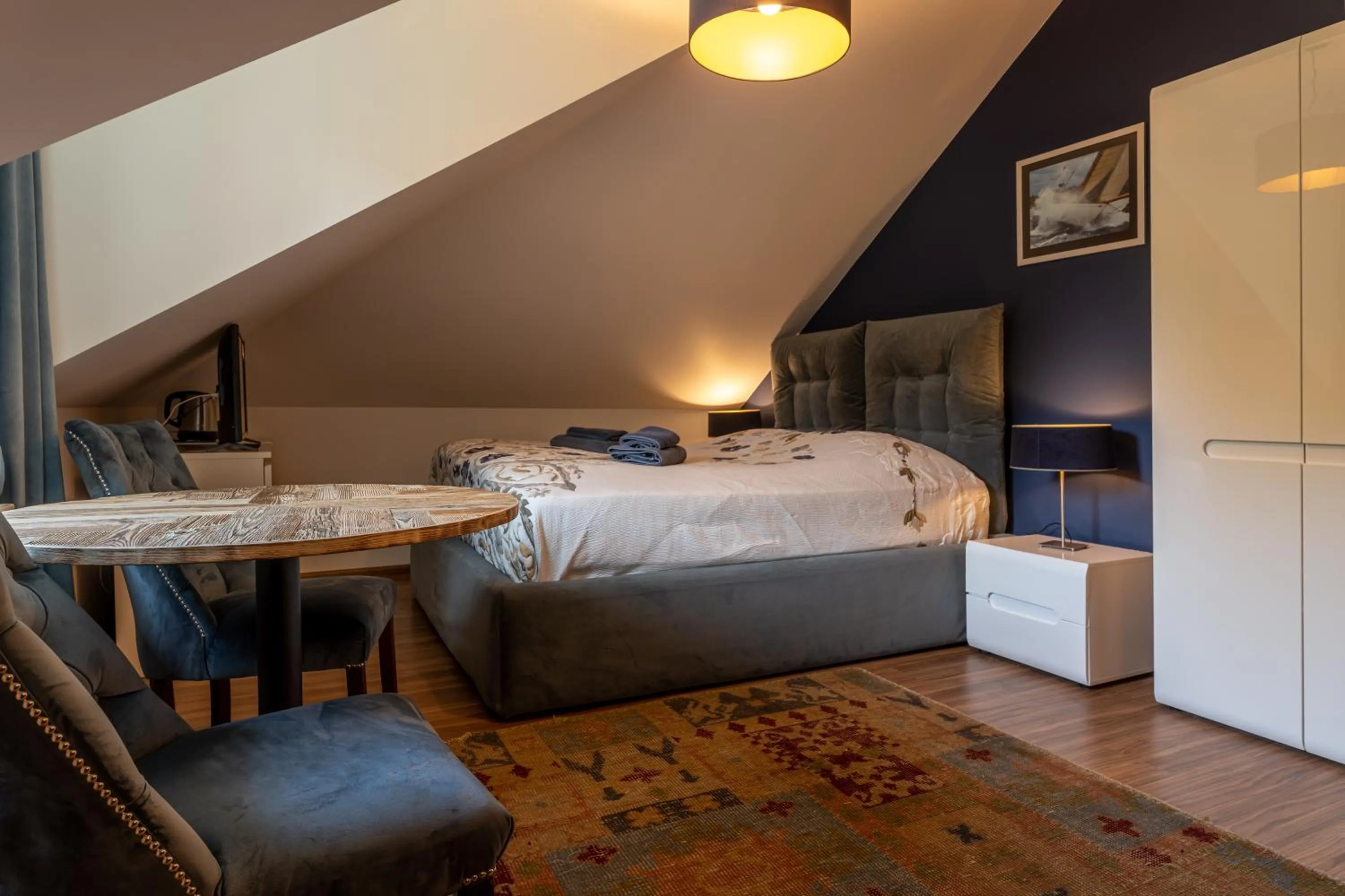 Photo of the whole room, Bed in Willa Vinci Rozewie