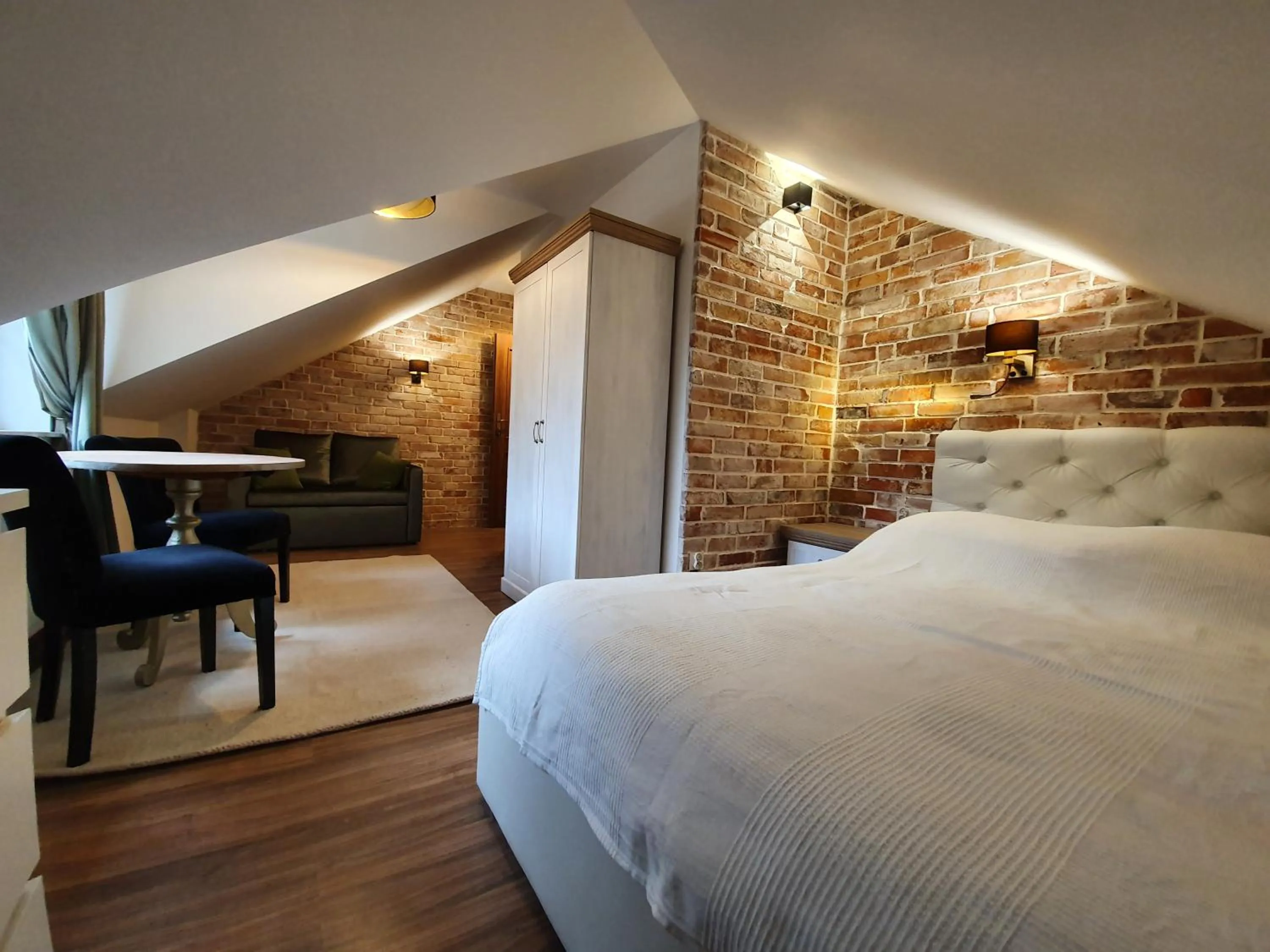 Photo of the whole room, Bed in Willa Vinci Rozewie