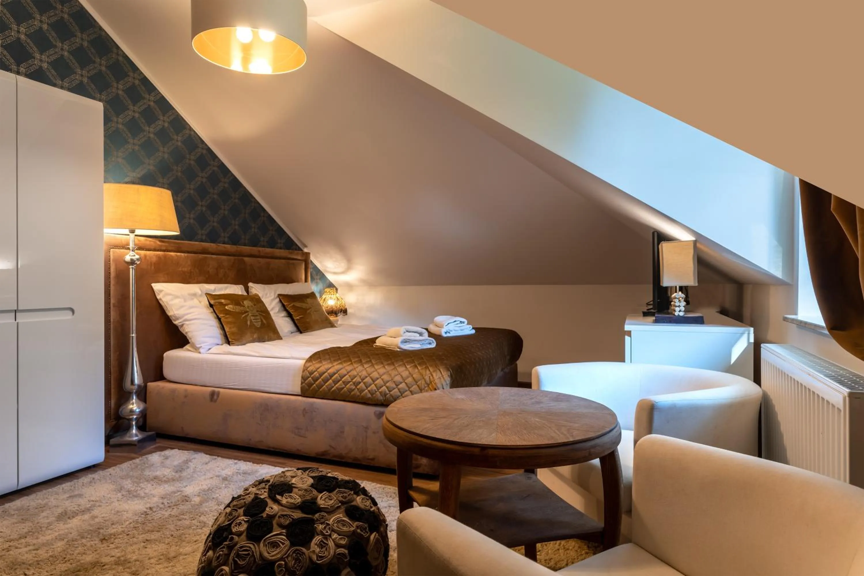 Photo of the whole room, Bed in Willa Vinci Rozewie