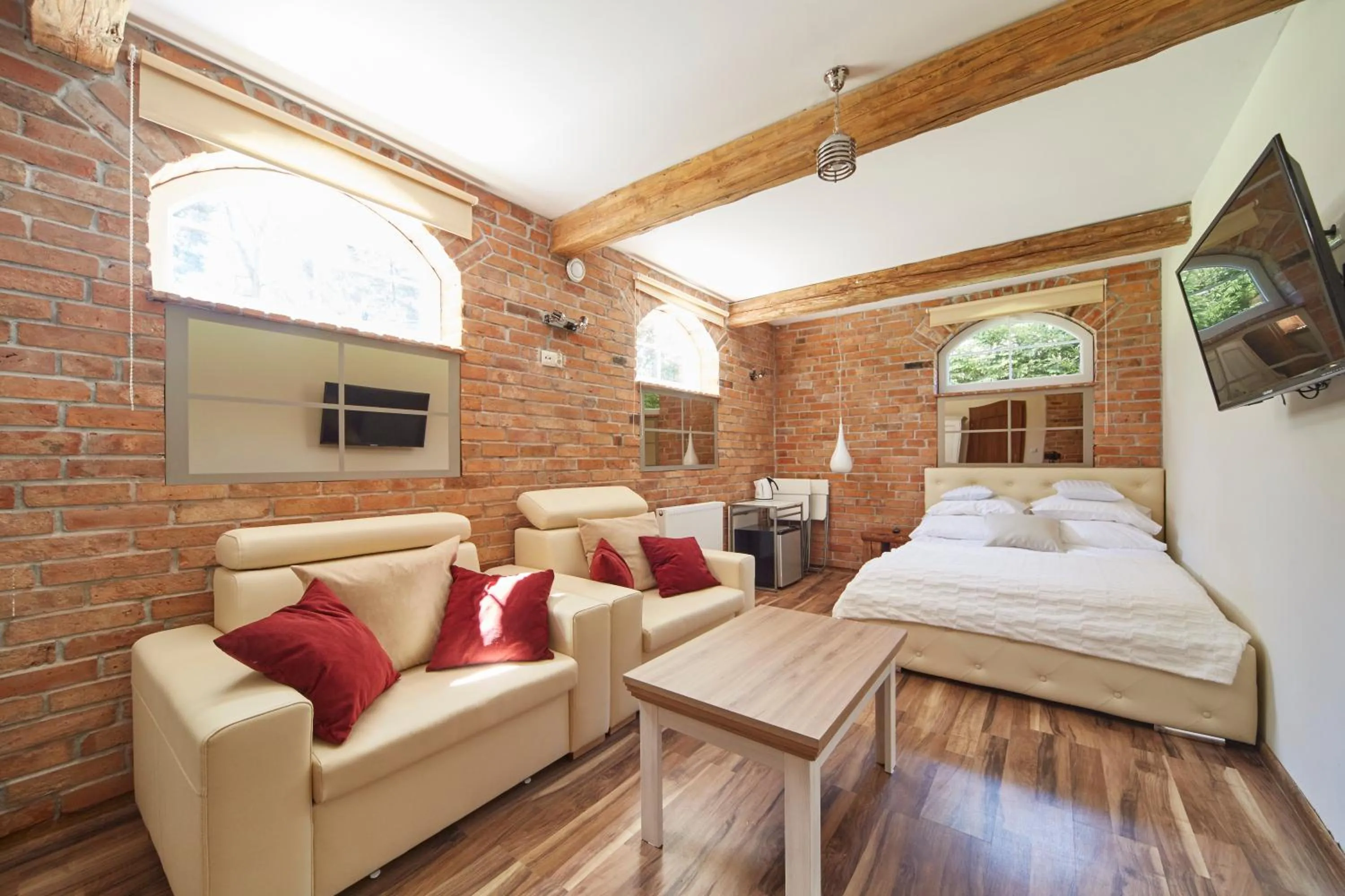 Photo of the whole room, Bed in Willa Vinci Rozewie