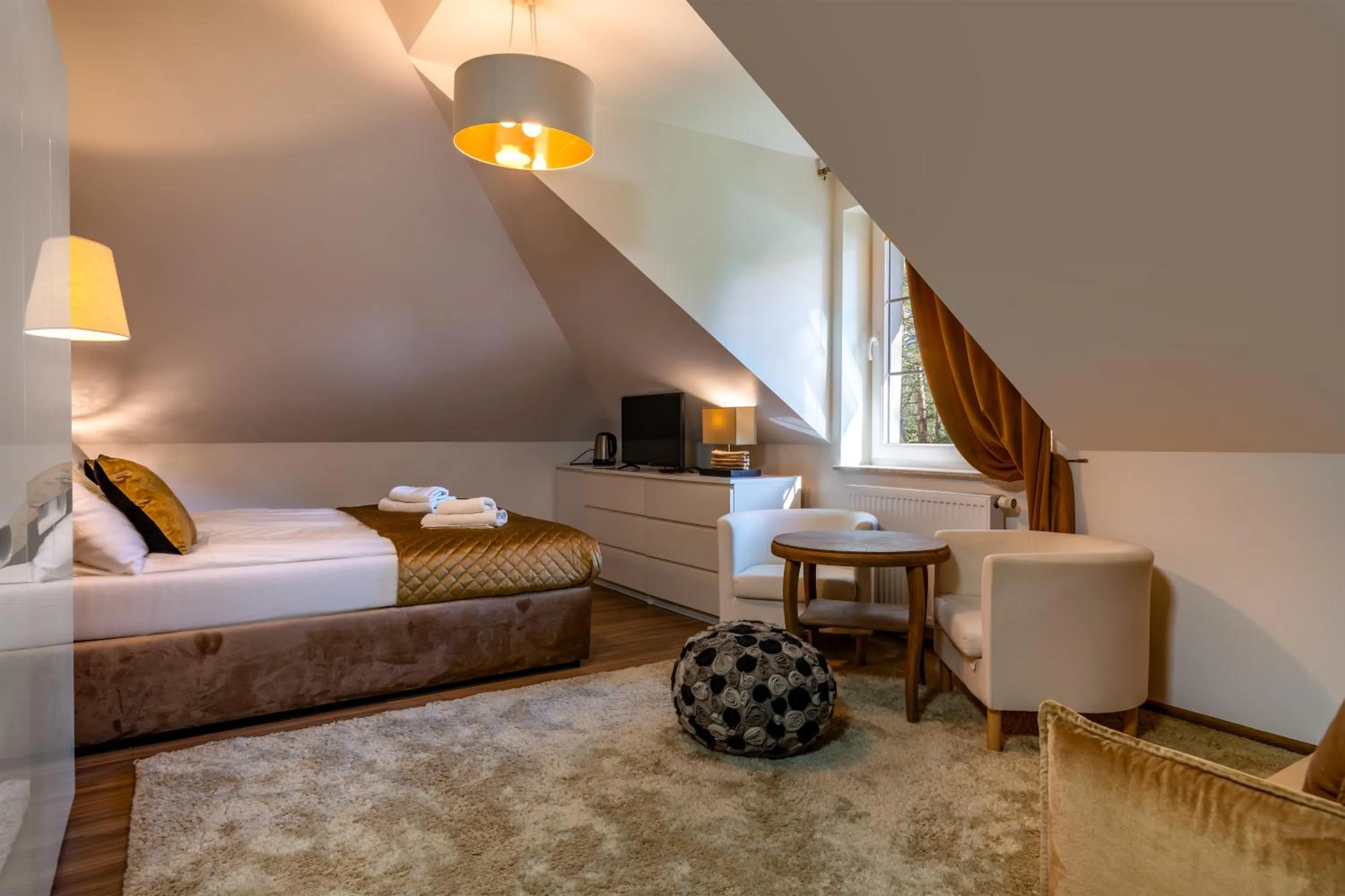 Photo of the whole room, Bed in Willa Vinci Rozewie