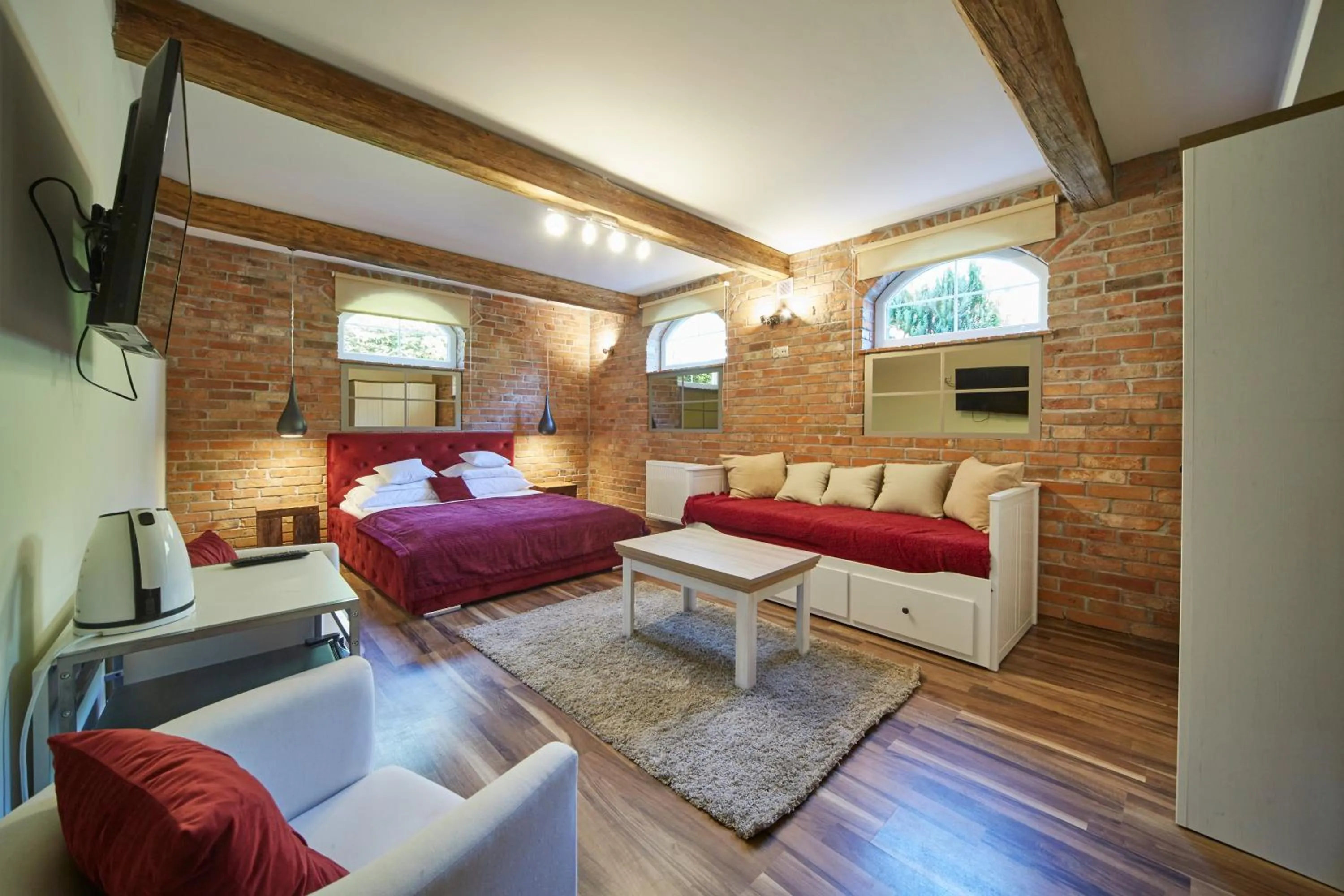 Photo of the whole room, Bed in Willa Vinci Rozewie