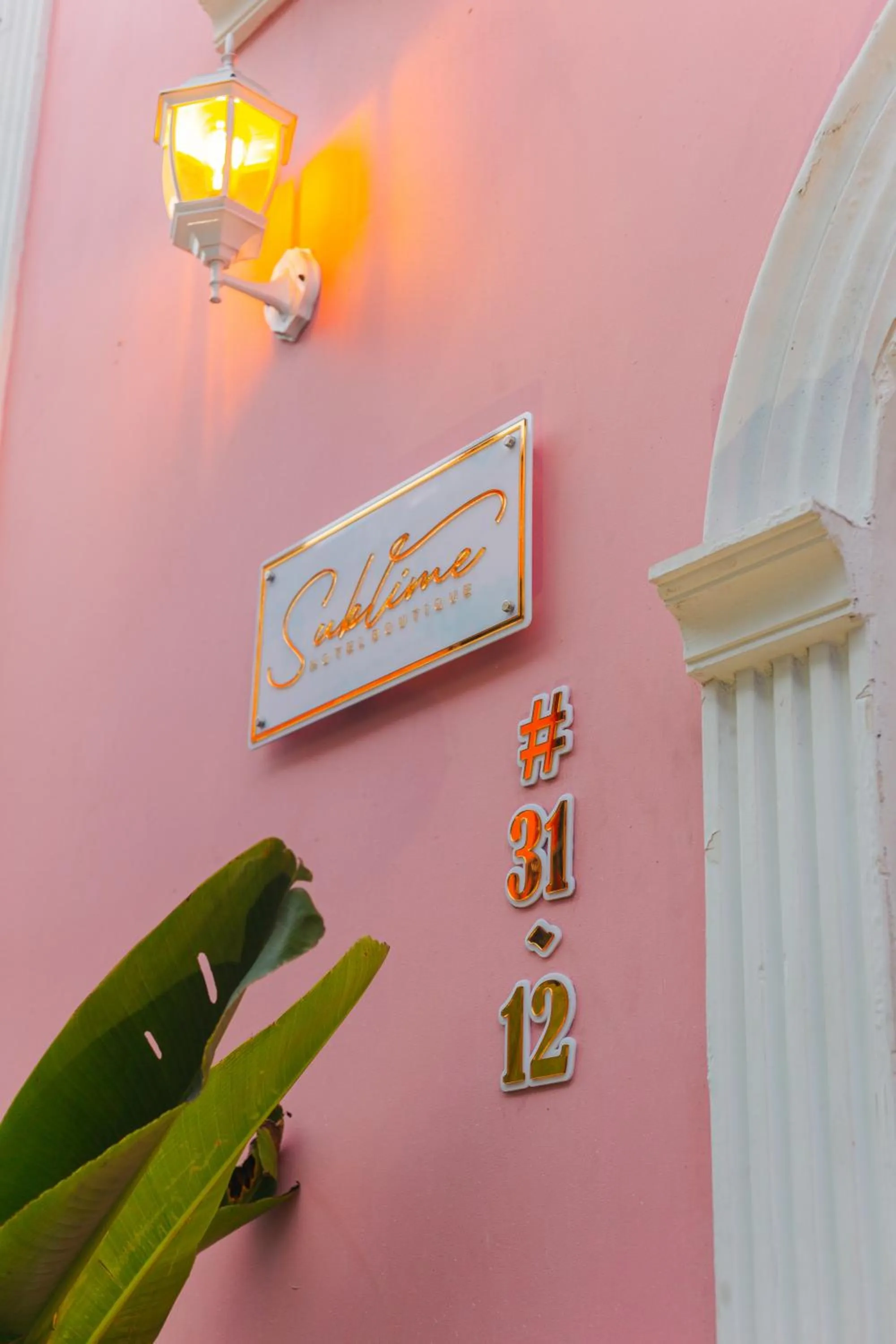 Property logo or sign in Hotel Sublime