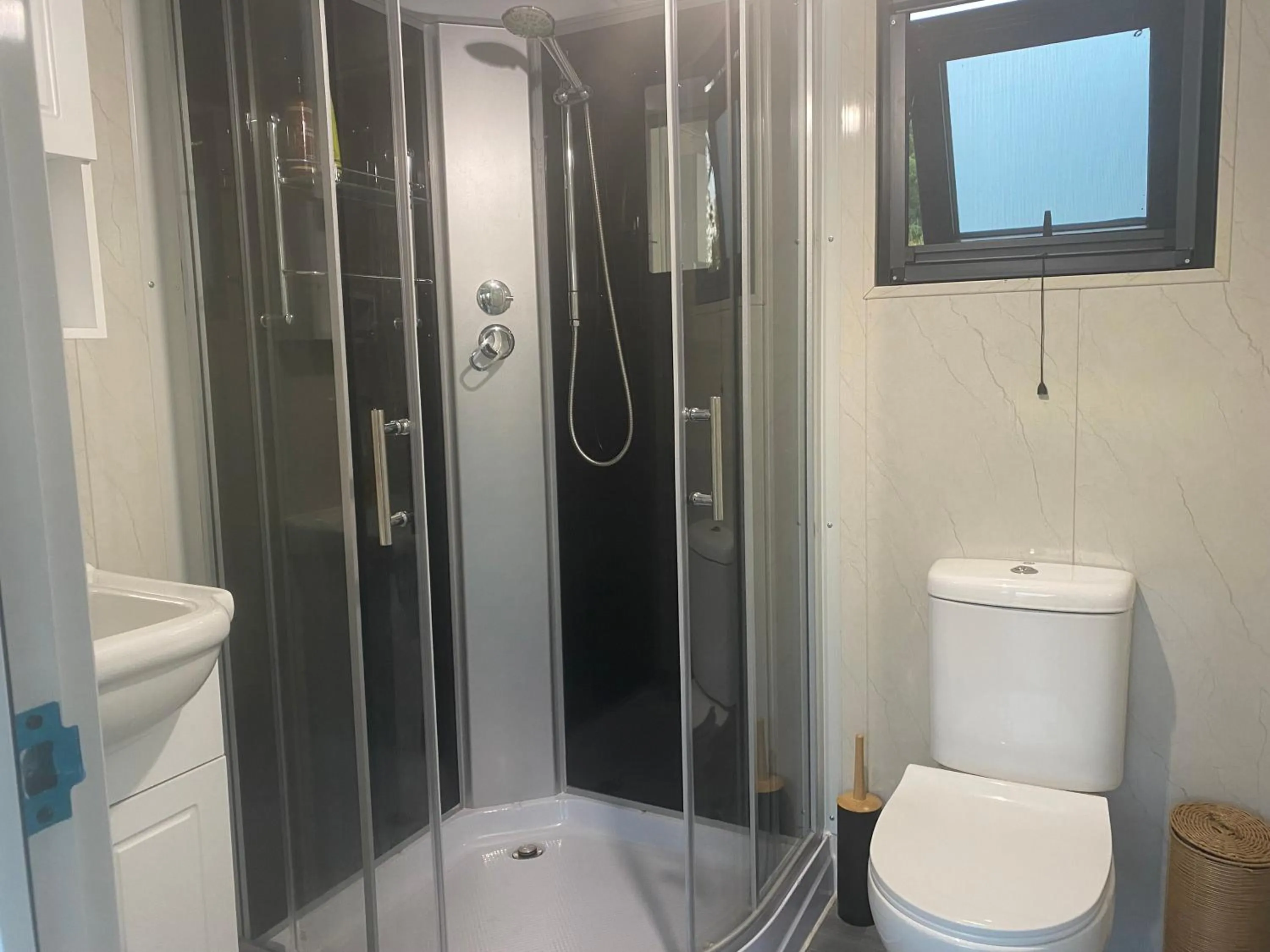 Shower in Nimbin waterfall retreat