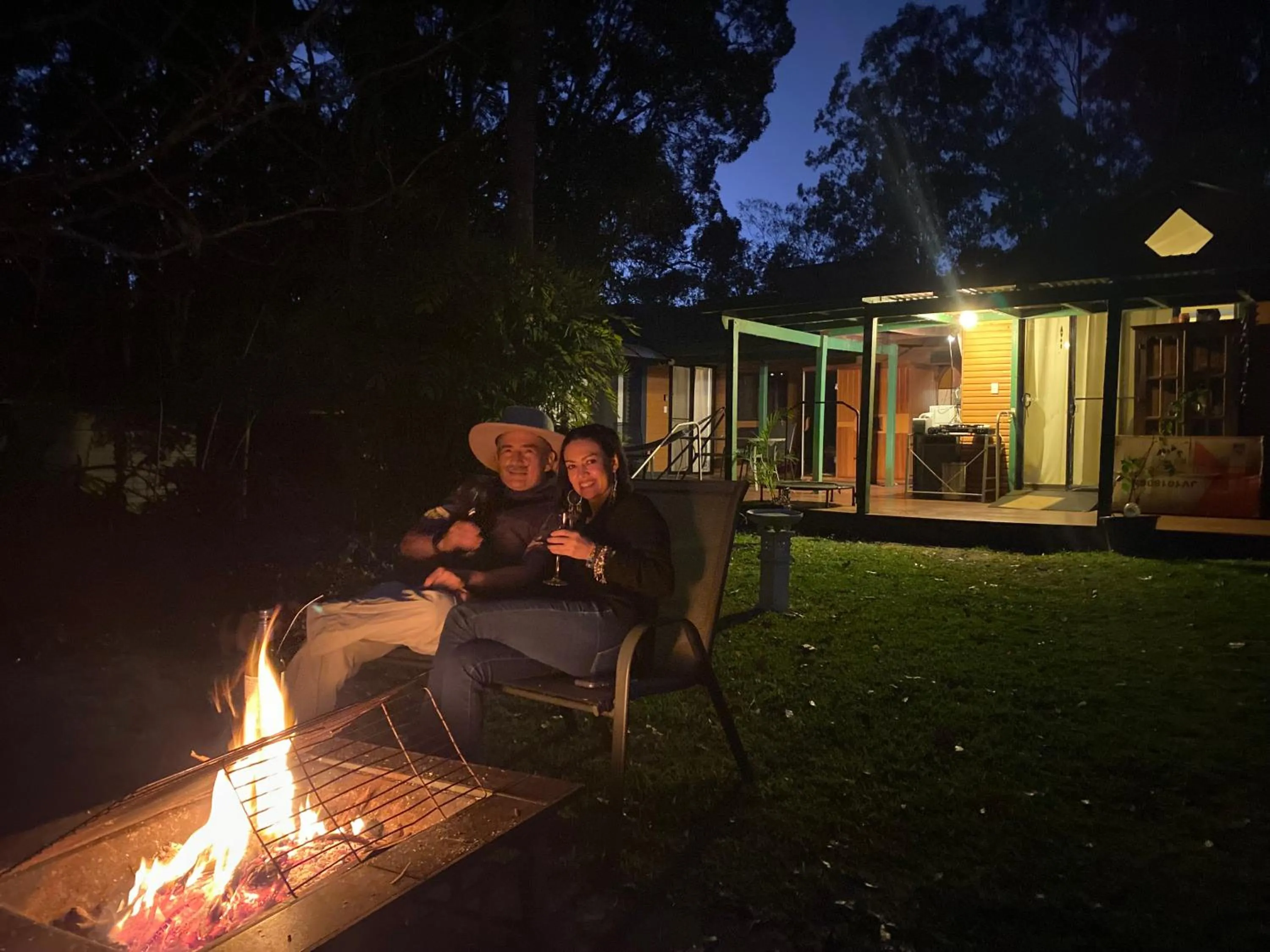 Night in Nimbin waterfall retreat