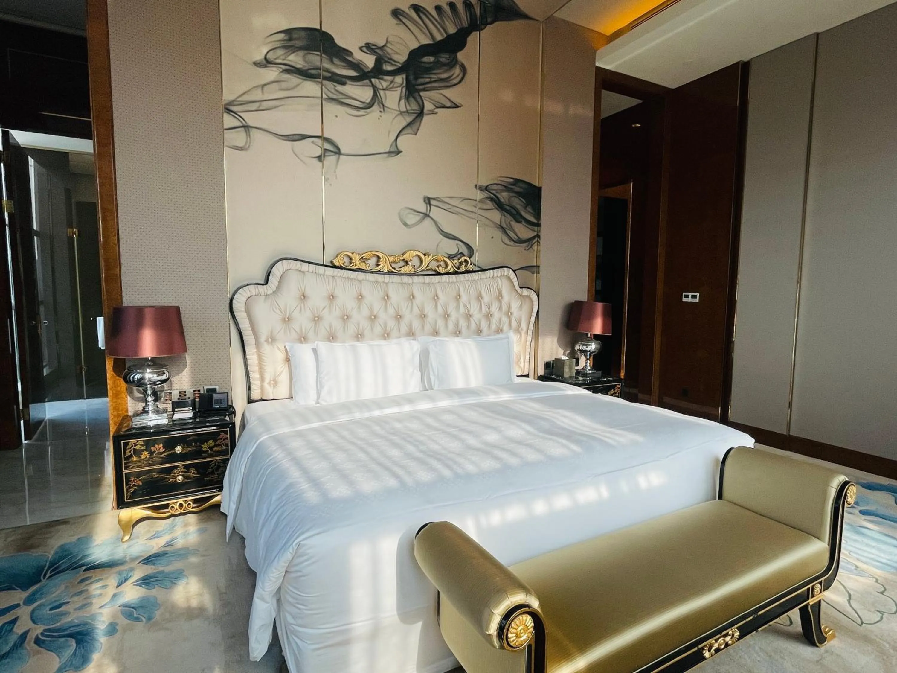 Bedroom, Bed in Maanshan Wanda Realm Hotel