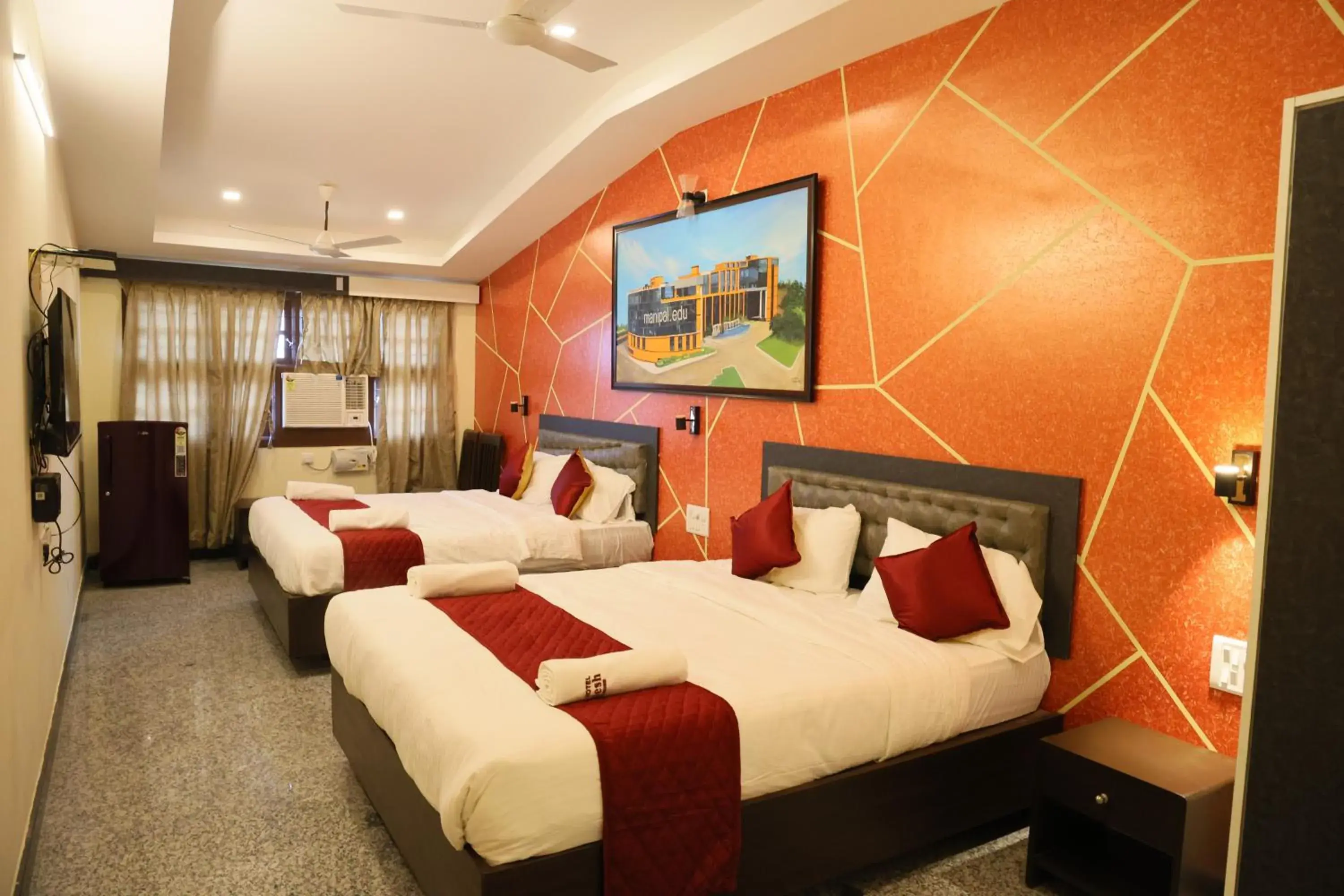 Bed in Hotel Ashlesh Manipal Bed in Hotel Ashlesh Manipal