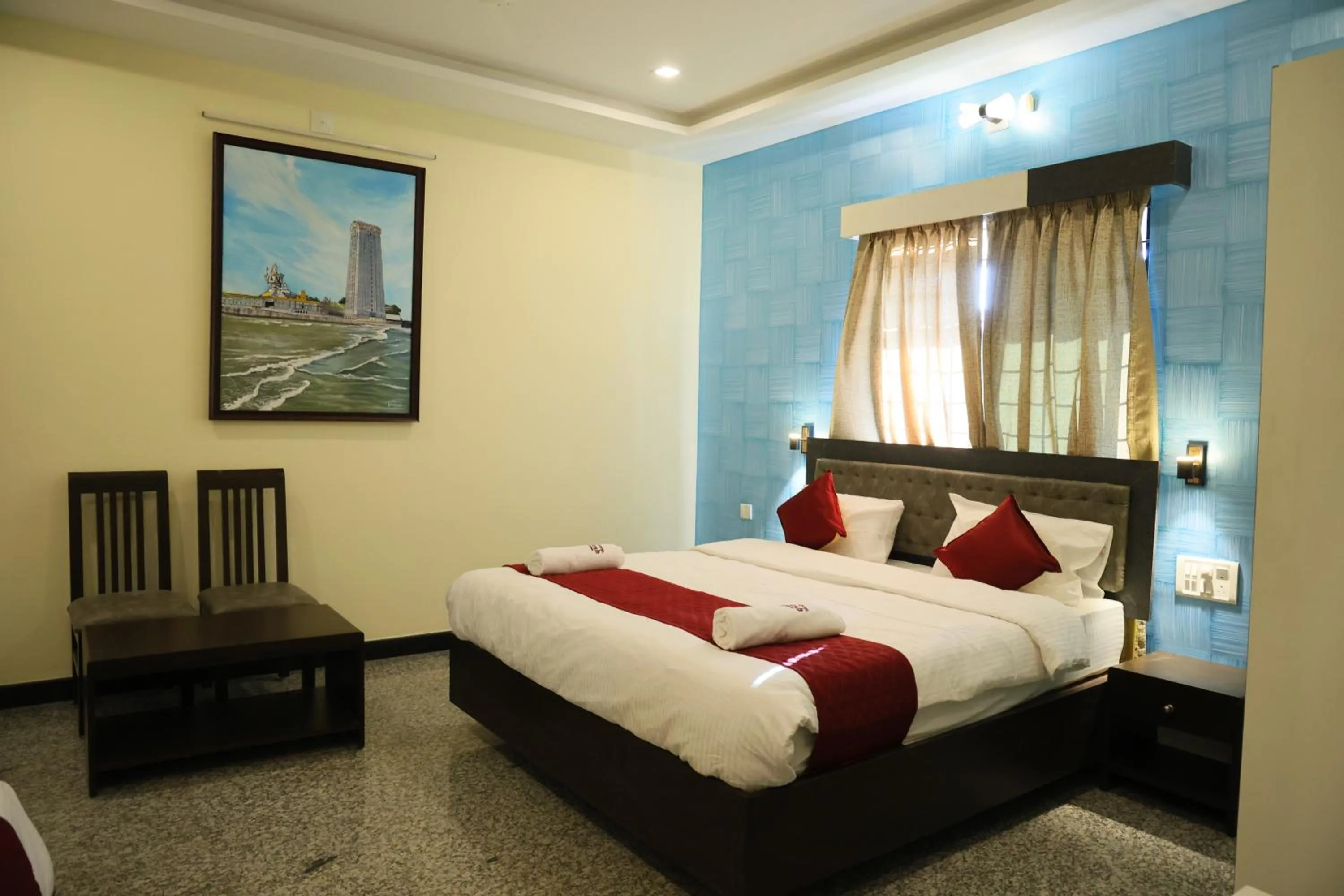 Bed in Hotel Ashlesh Manipal