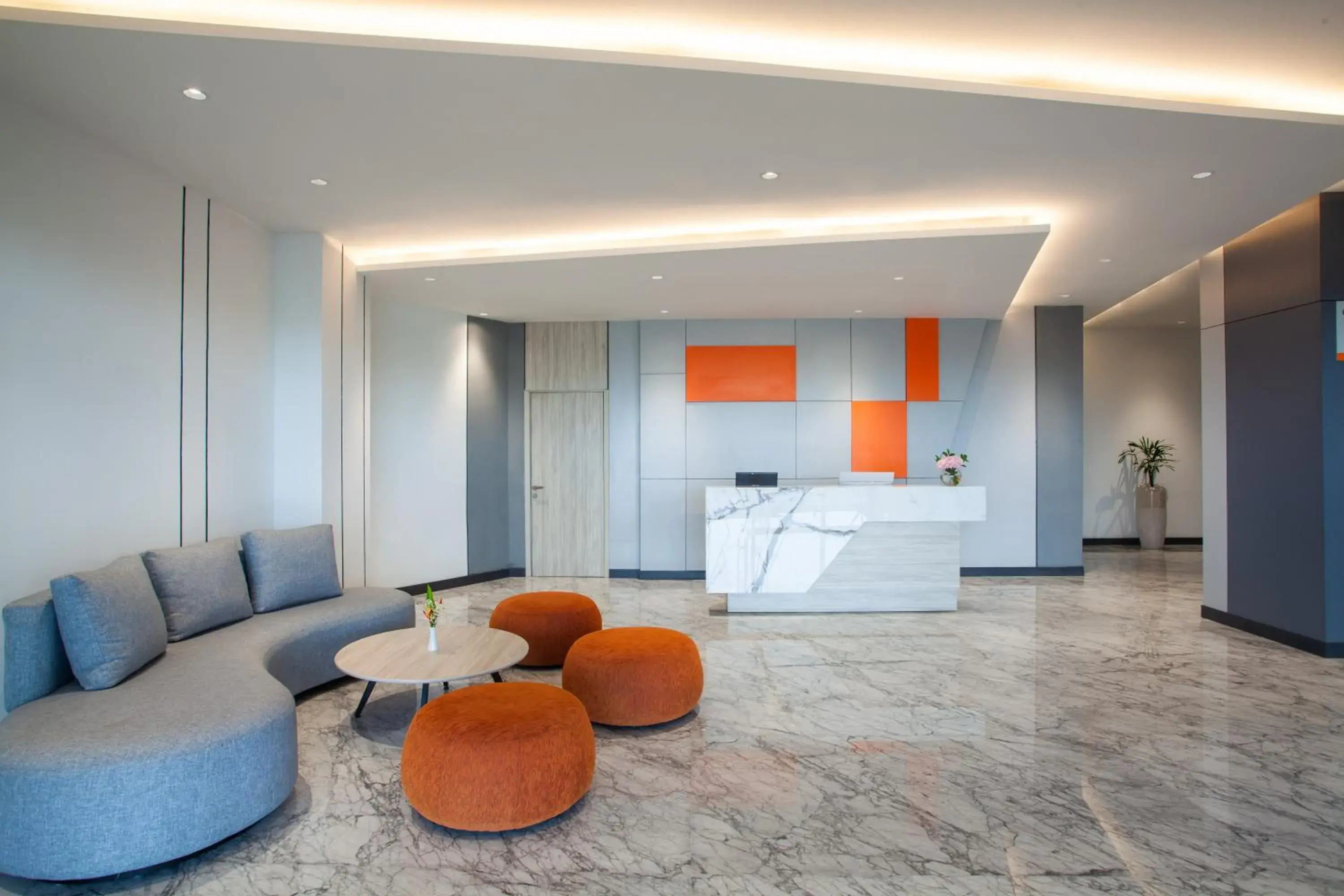 Lobby or reception in HARRIS Hotel & Convention Cibinong City Mall Bogor Lobby or reception in HARRIS Hotel & Convention Cibinong City Mall Bogor