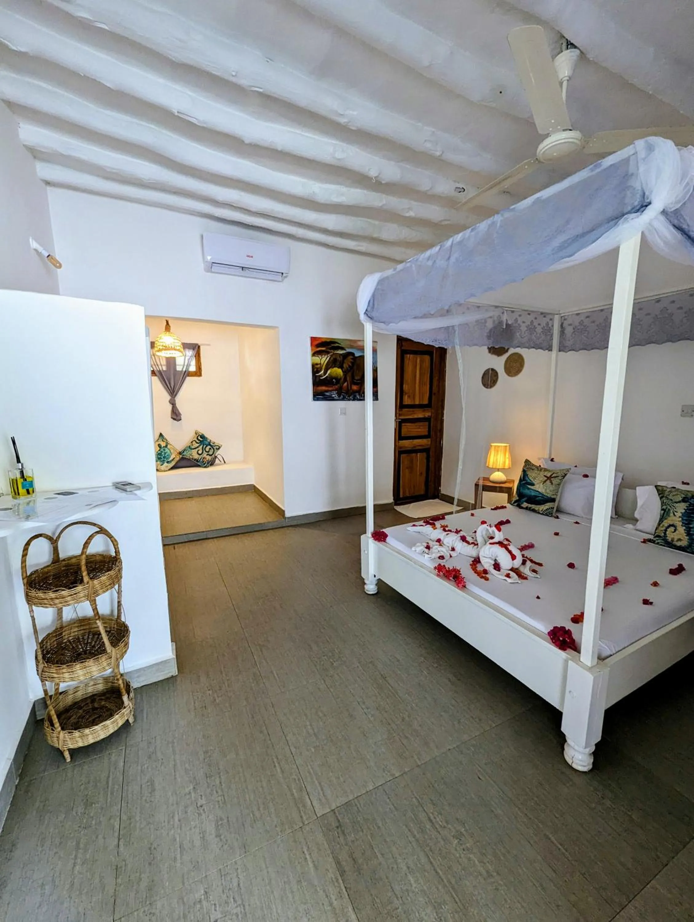 Bed in Bahati Villa