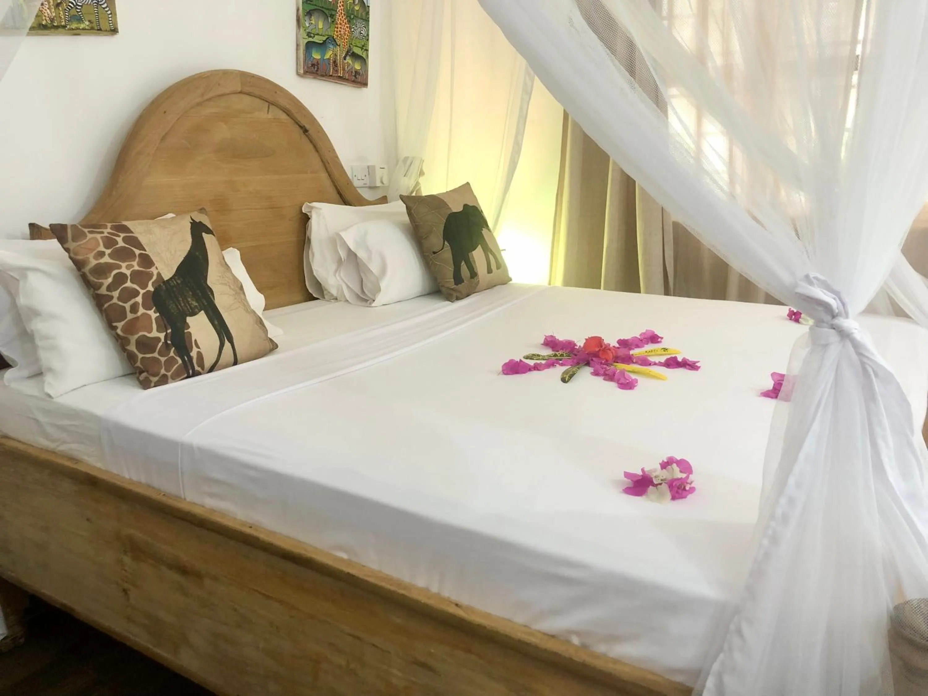Bed in Bahati Villa