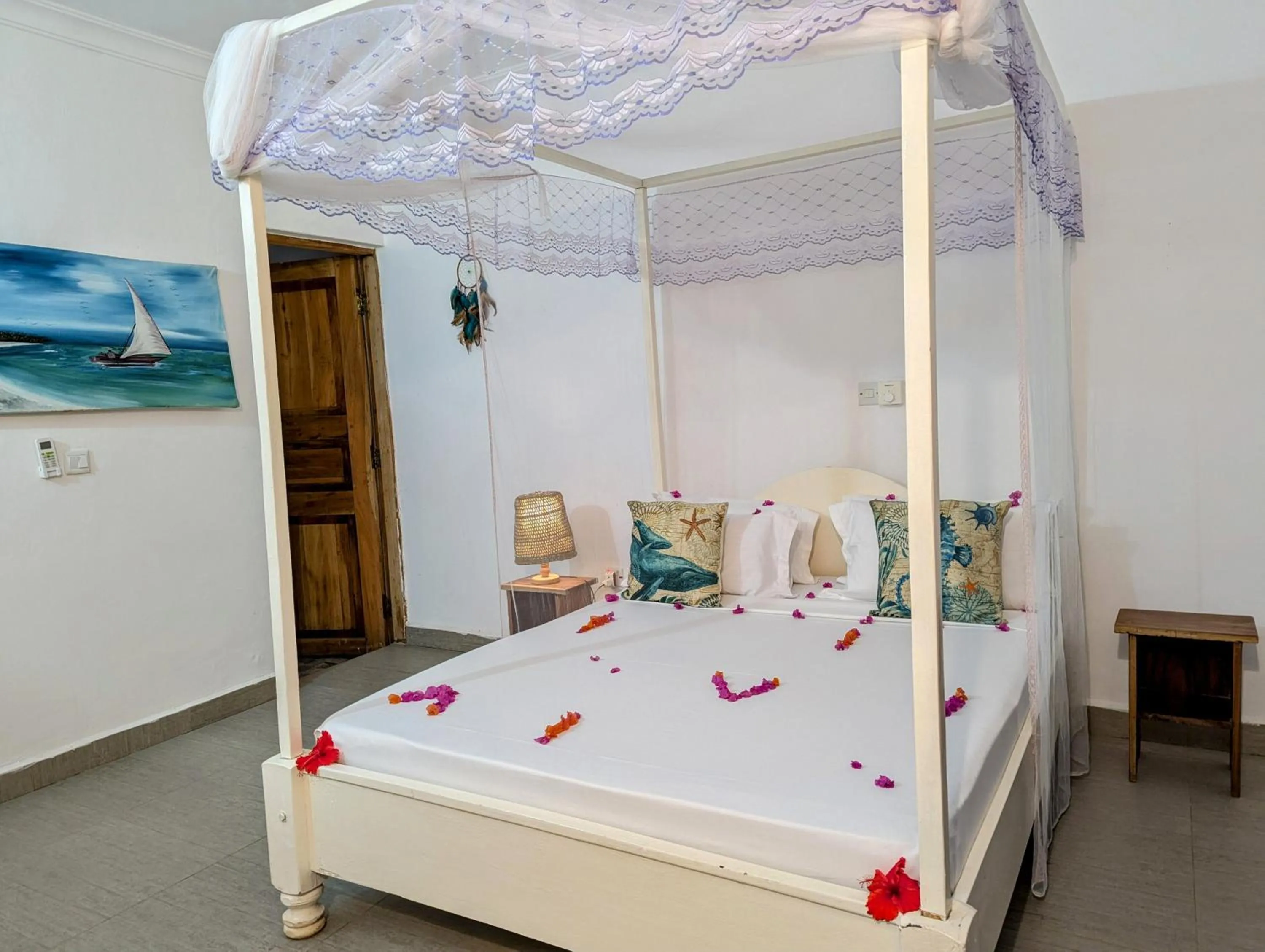 Bed in Bahati Villa