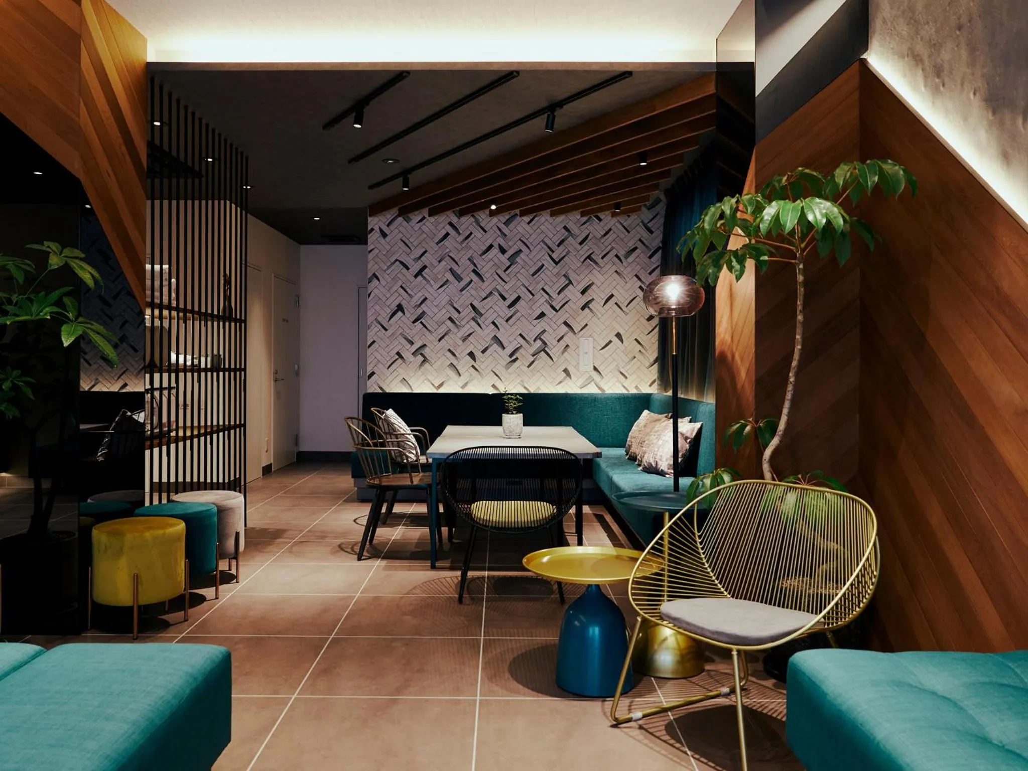 Seating area in R Hotel Kansai Airport