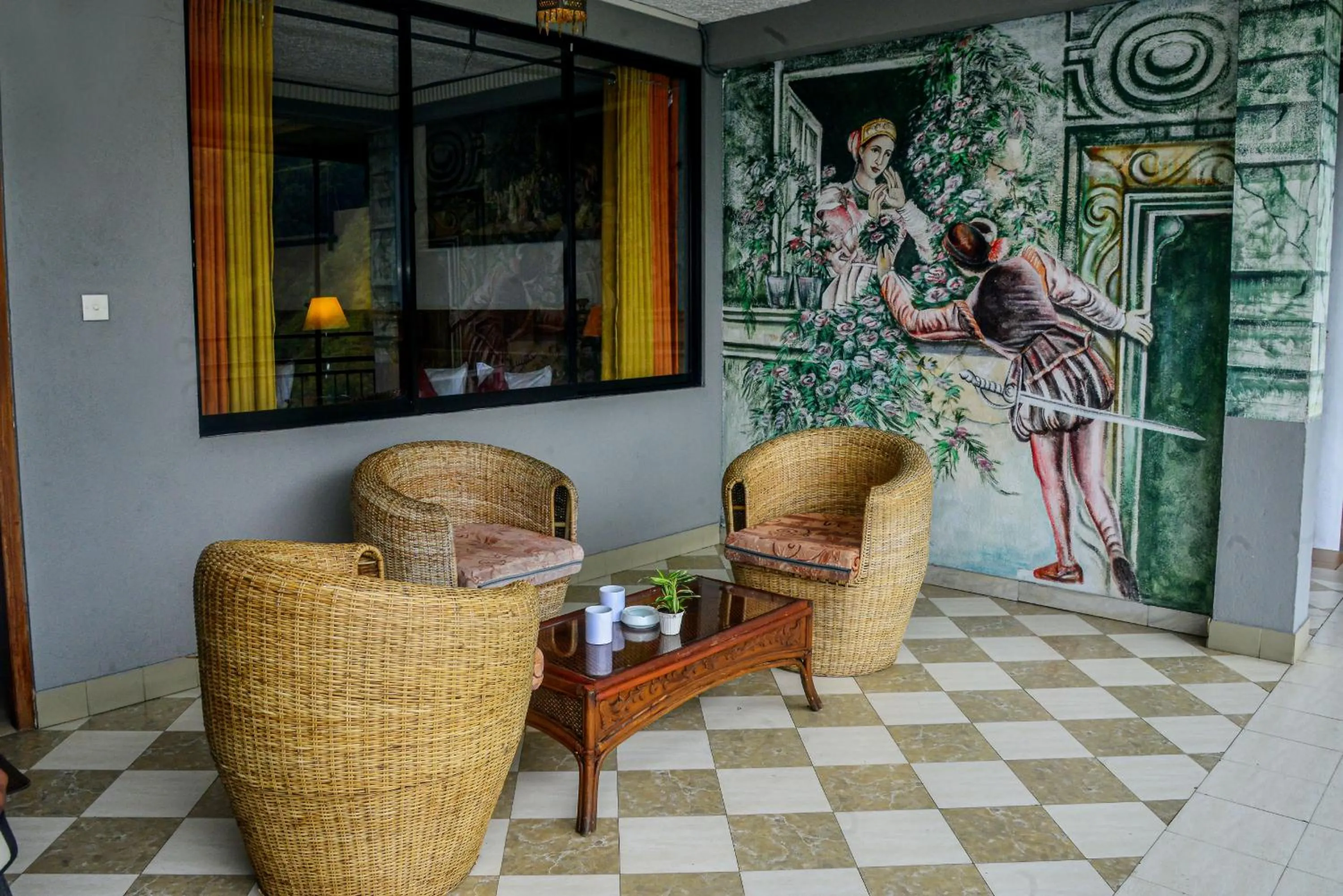 Decorative detail in Ella Mount Heaven