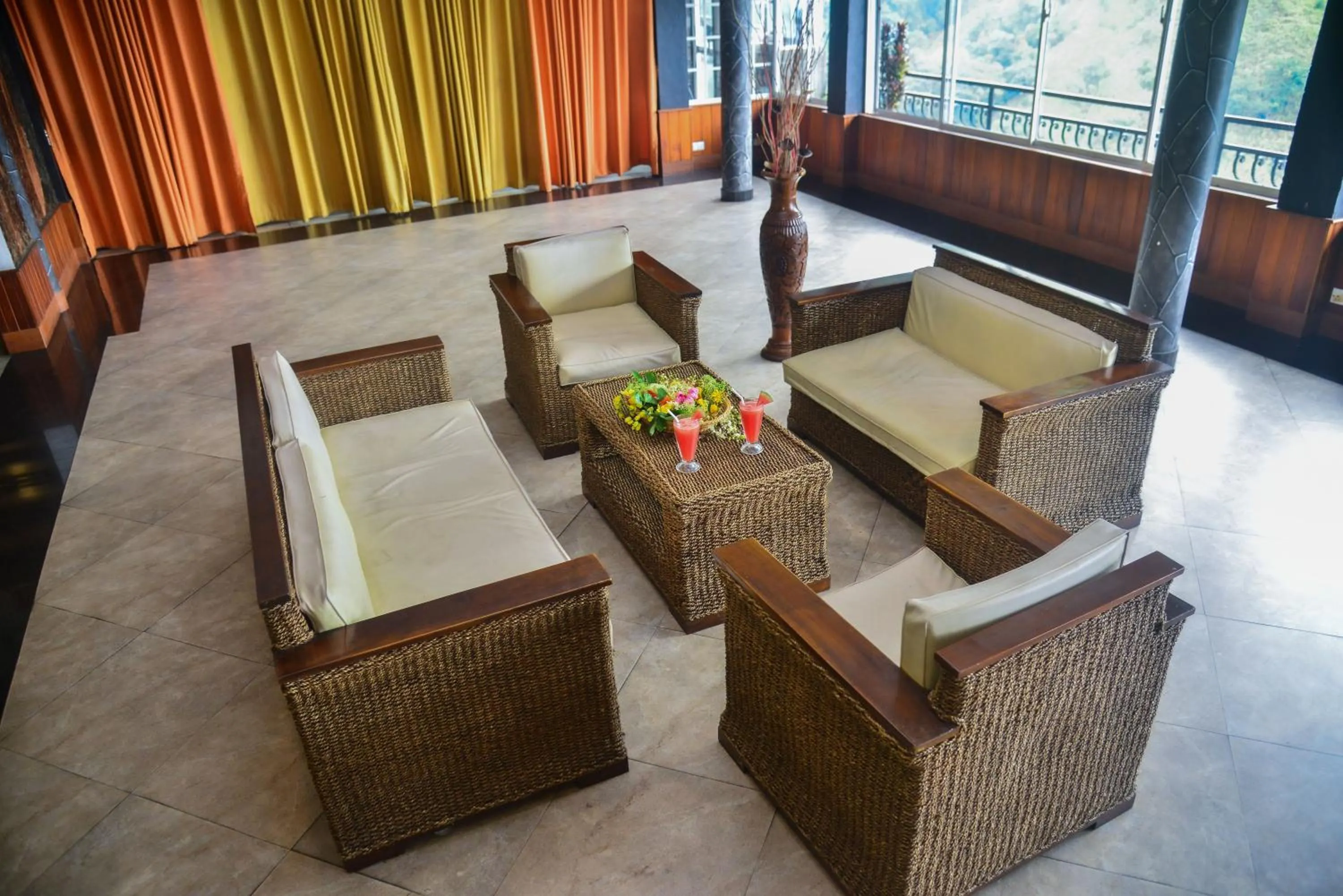 Seating area in Ella Mount Heaven