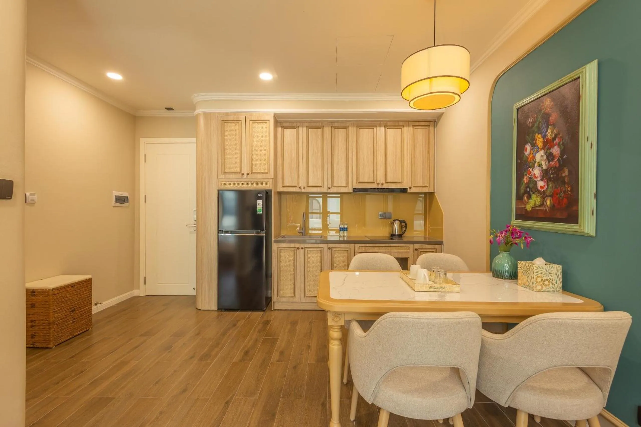 Kitchen or kitchenette in Stella Marina Boutique Hotel