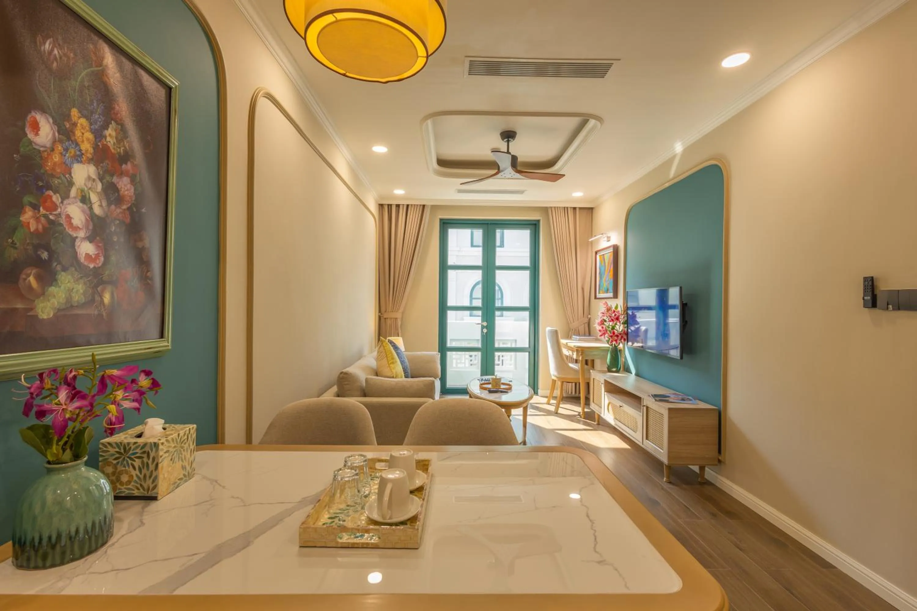 Living room in Stella Marina Boutique Hotel