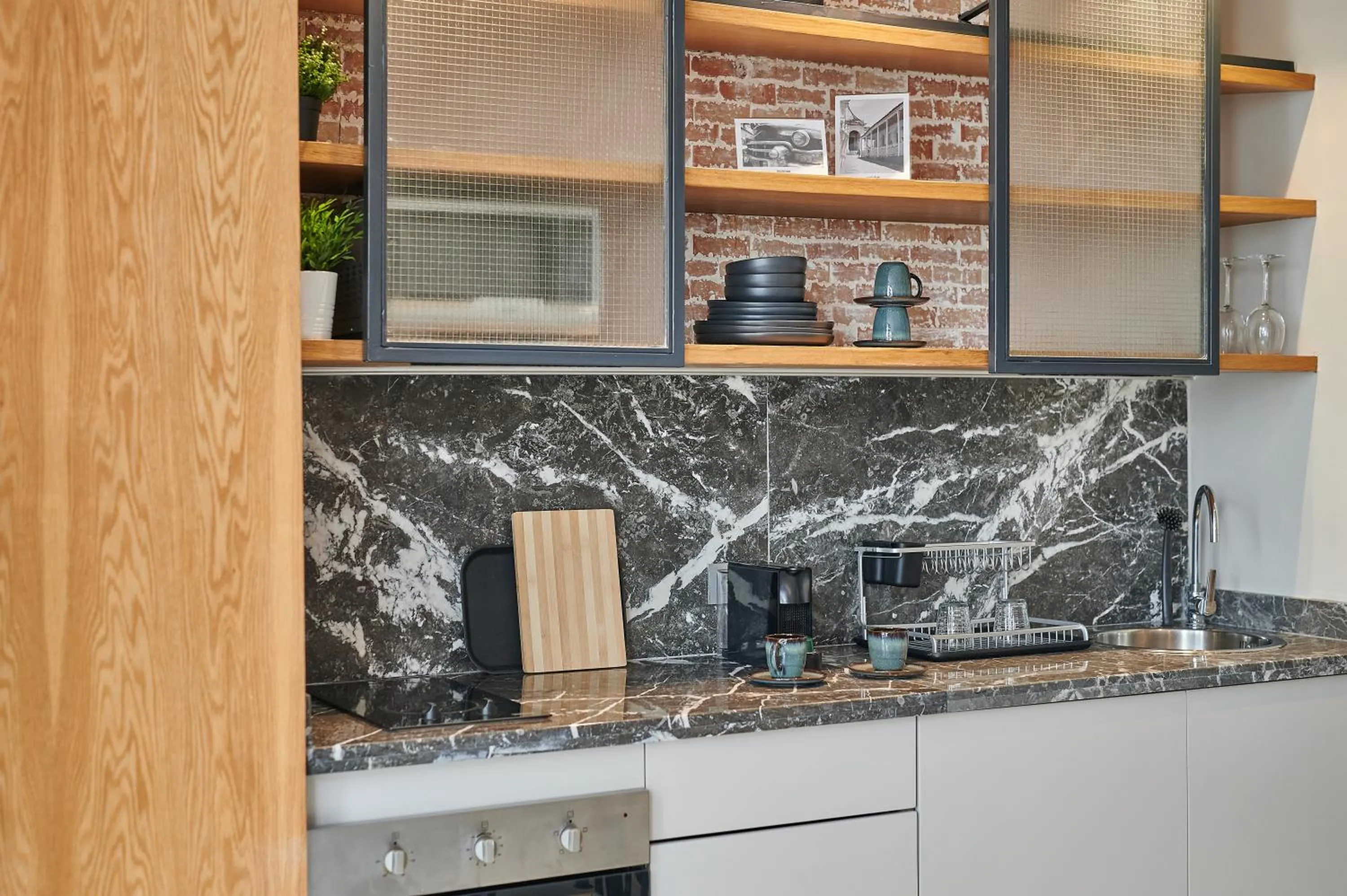 Kitchen or kitchenette in Stayhere Casablanca - Gauthier 3 - Urban Residence