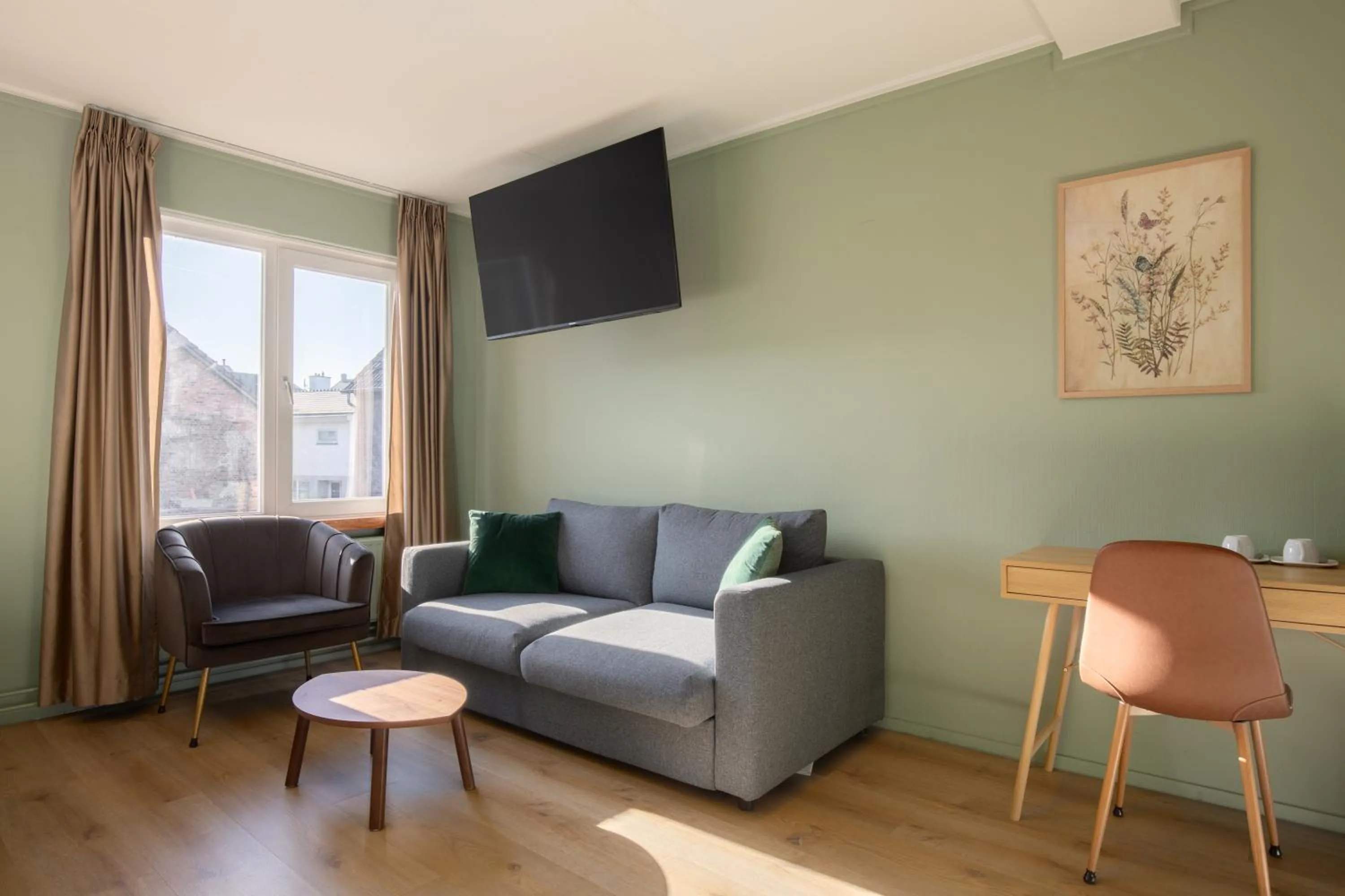 Seating area in Hotel de Korenwolf