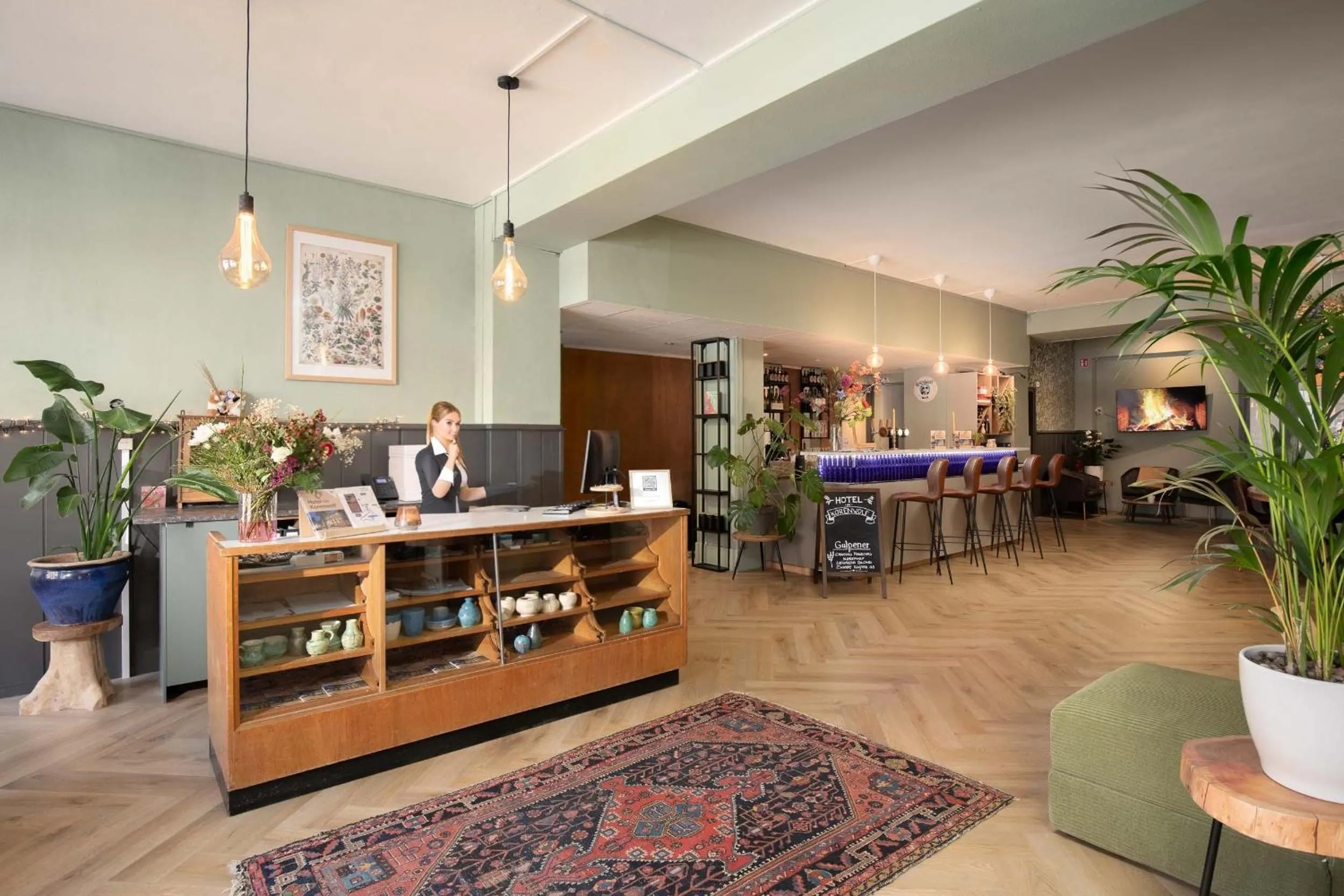 Lobby or reception in Hotel de Korenwolf