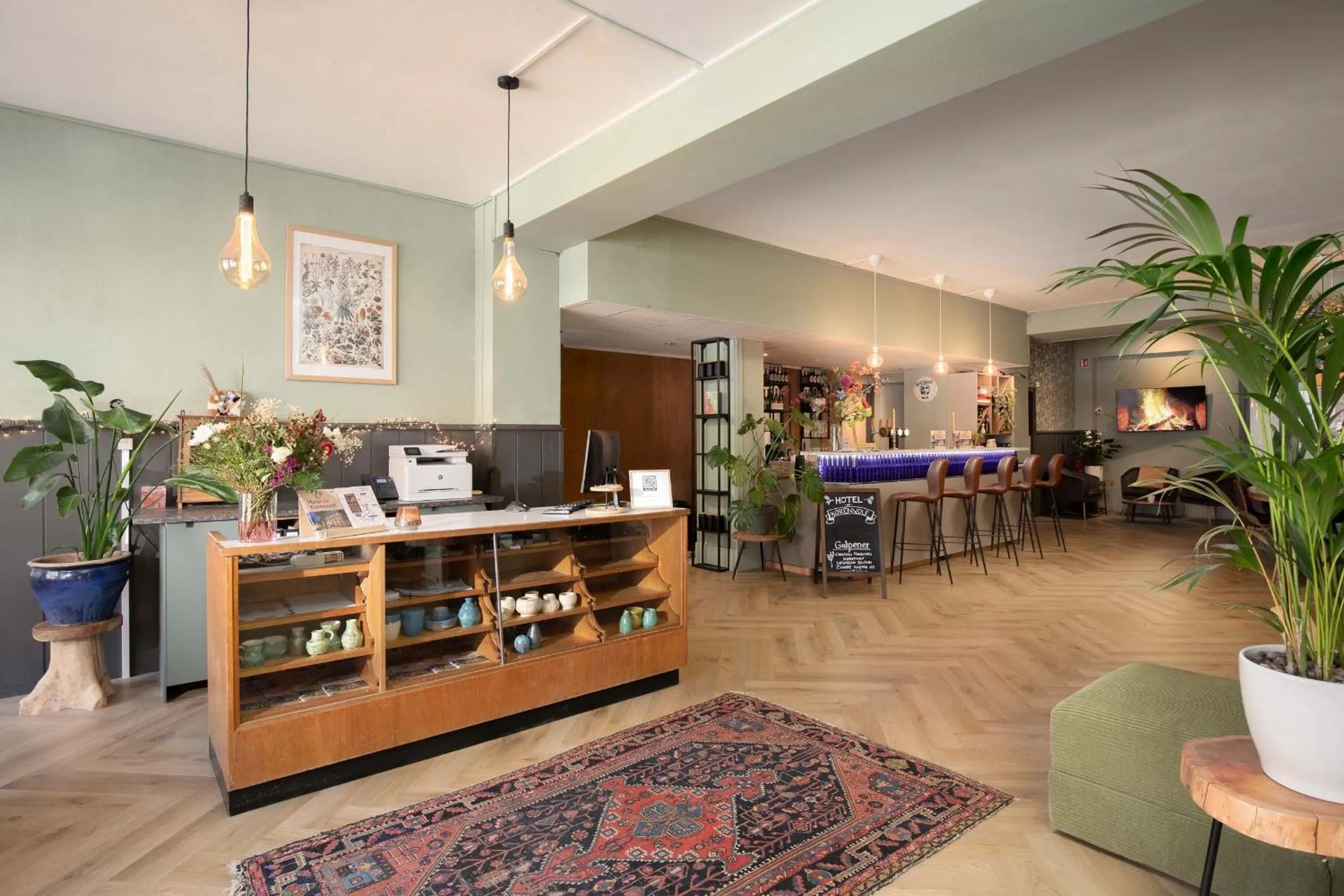 Lobby or reception in Hotel de Korenwolf