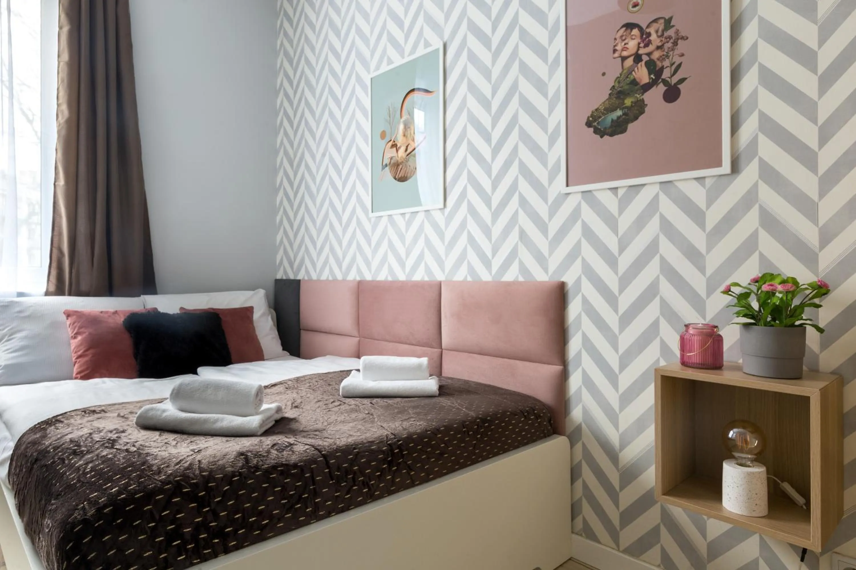 Bed in Wonderful Apartments in the Center of Krakow