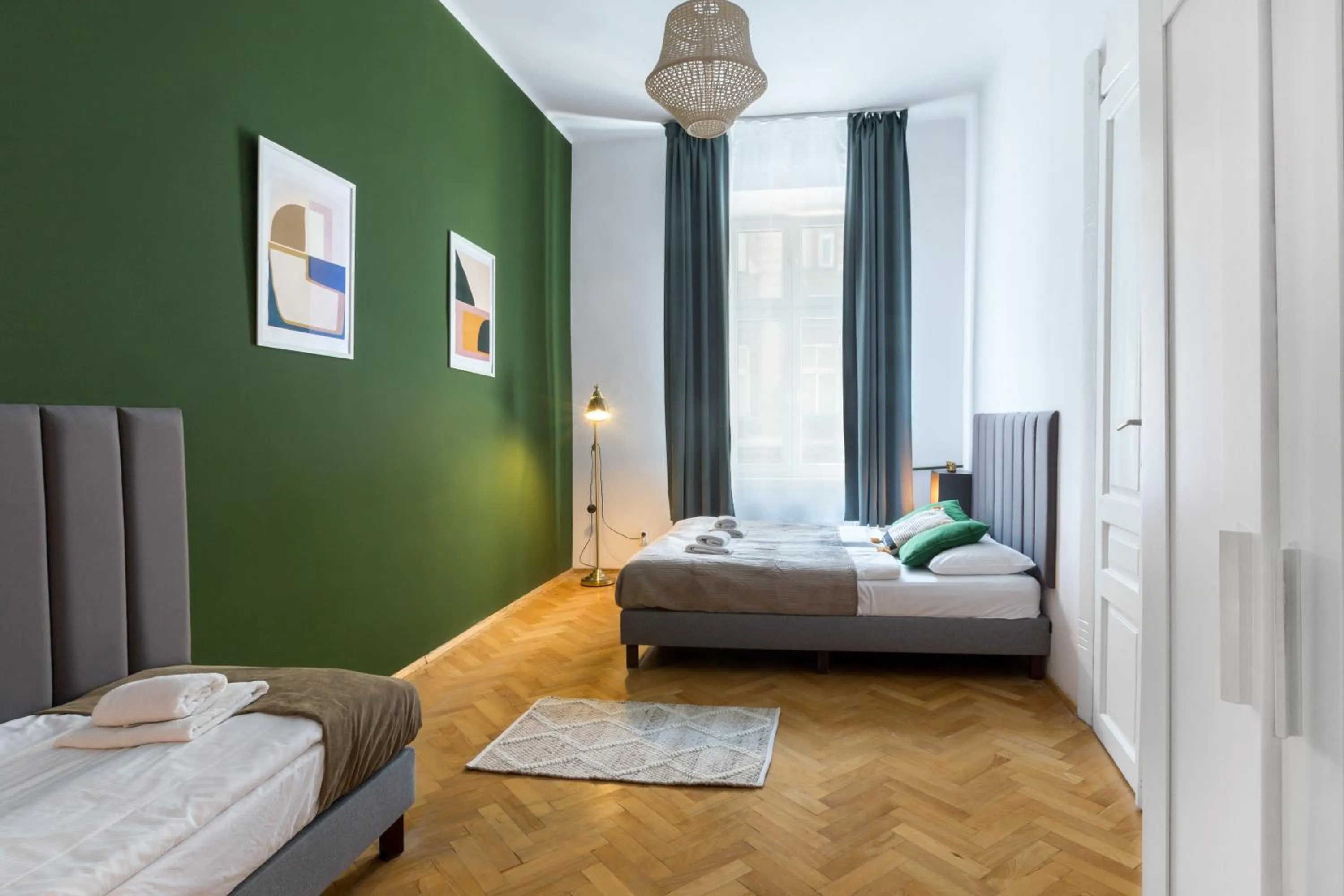 Photo of the whole room, Bed in Wonderful Apartments in the Center of Krakow