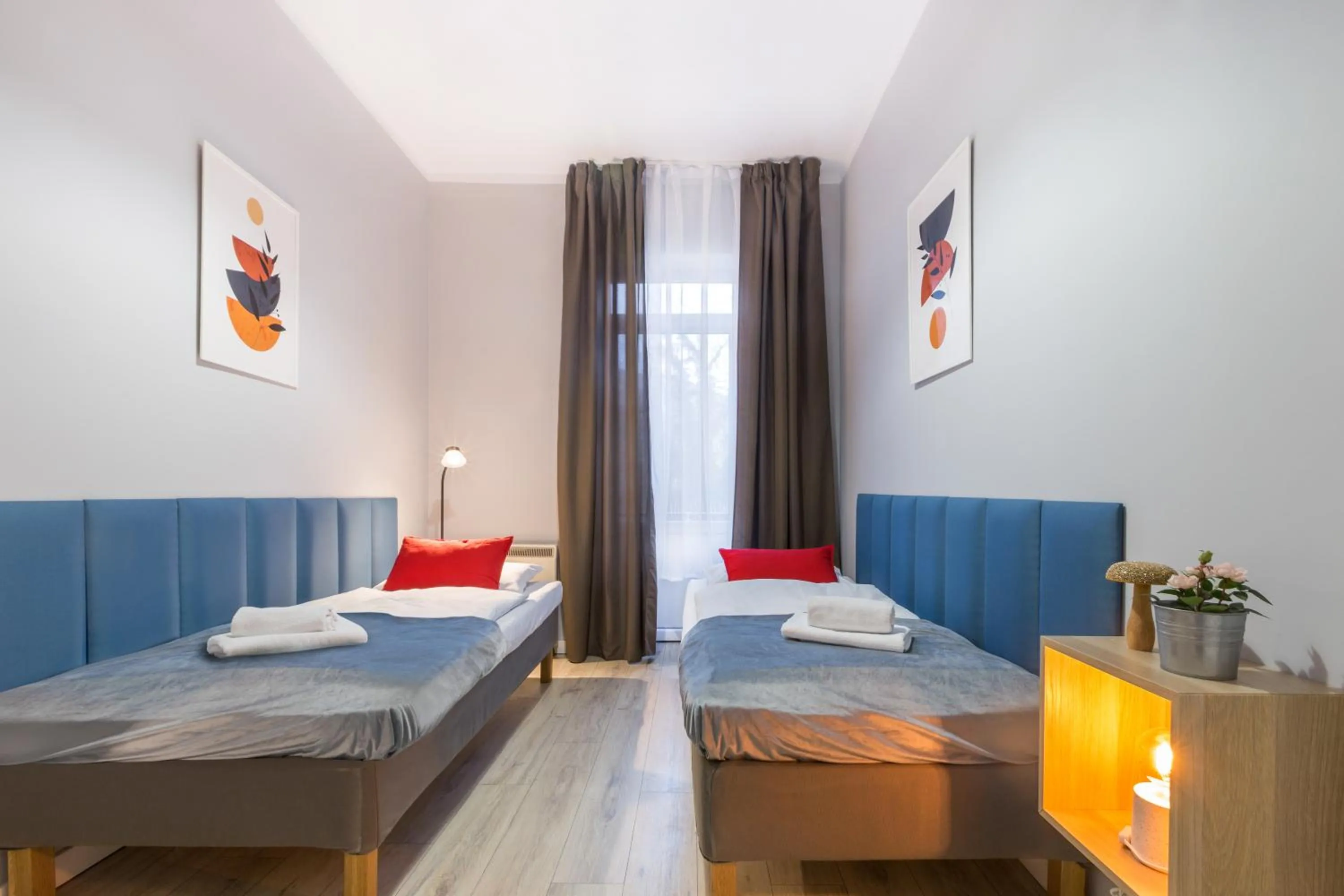 Bed in Wonderful Apartments in the Center of Krakow