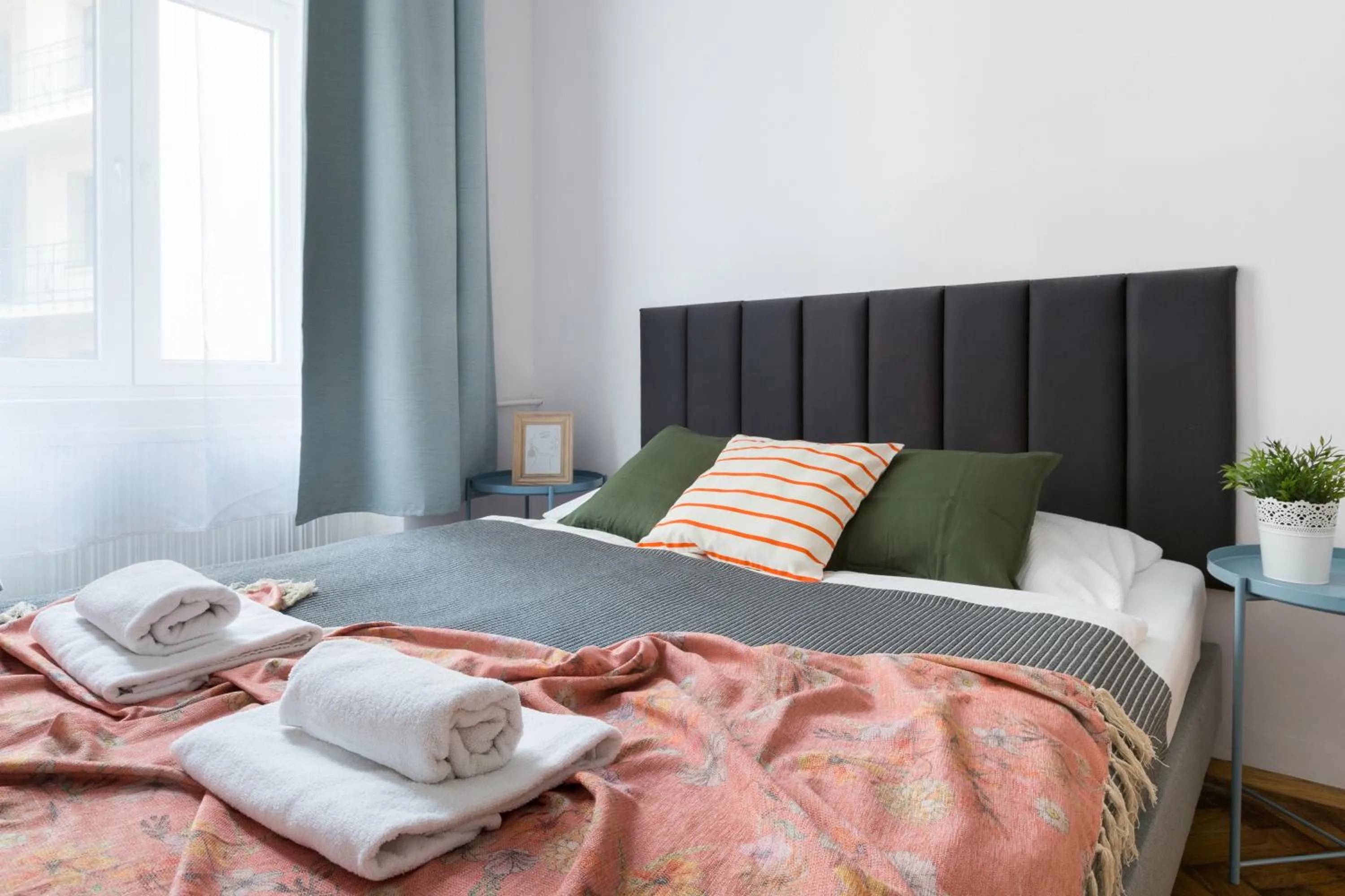 Bed in Wonderful Apartments in the Center of Krakow