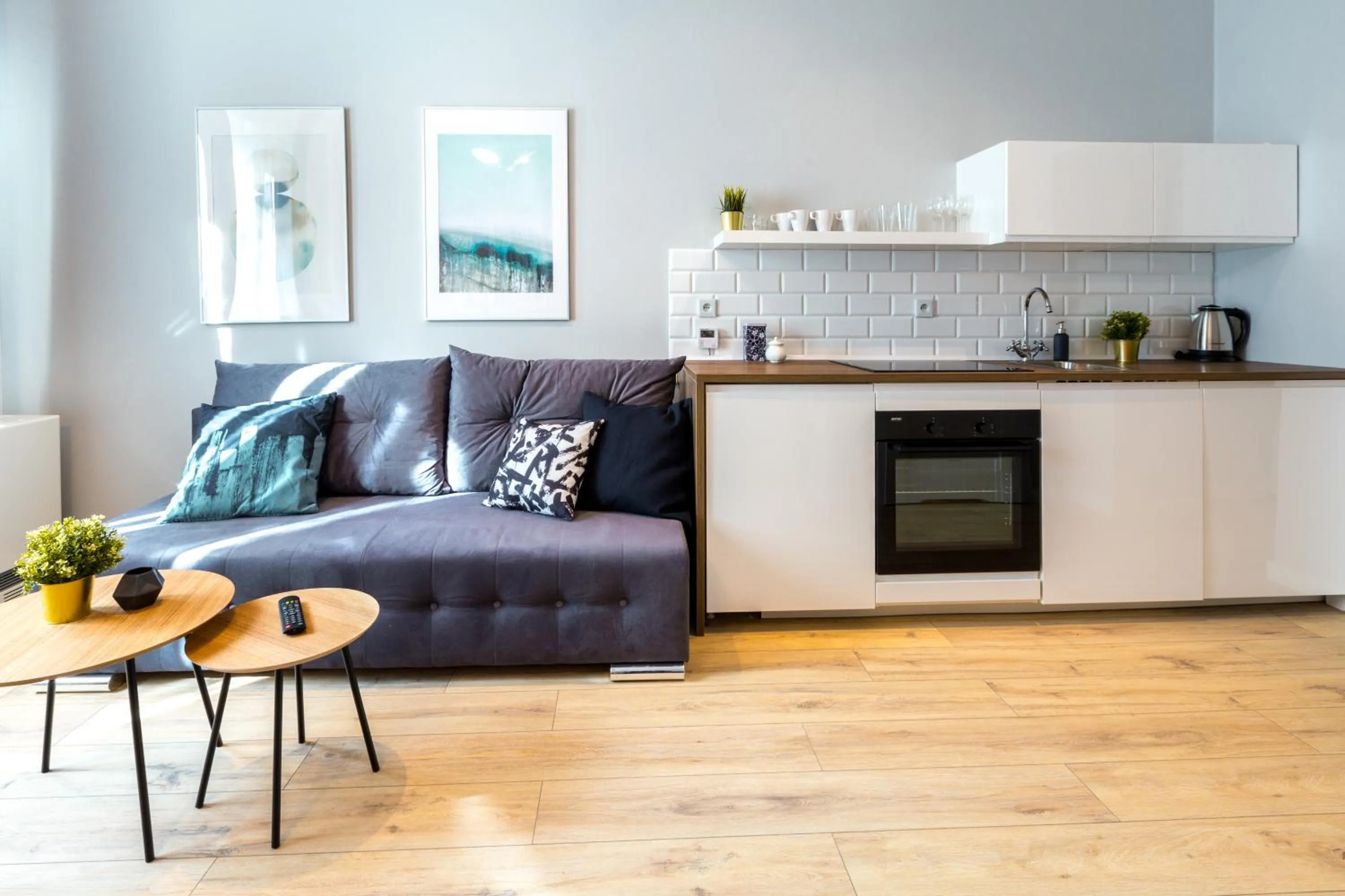 Seating area in Wonderful Apartments in the Center of Krakow