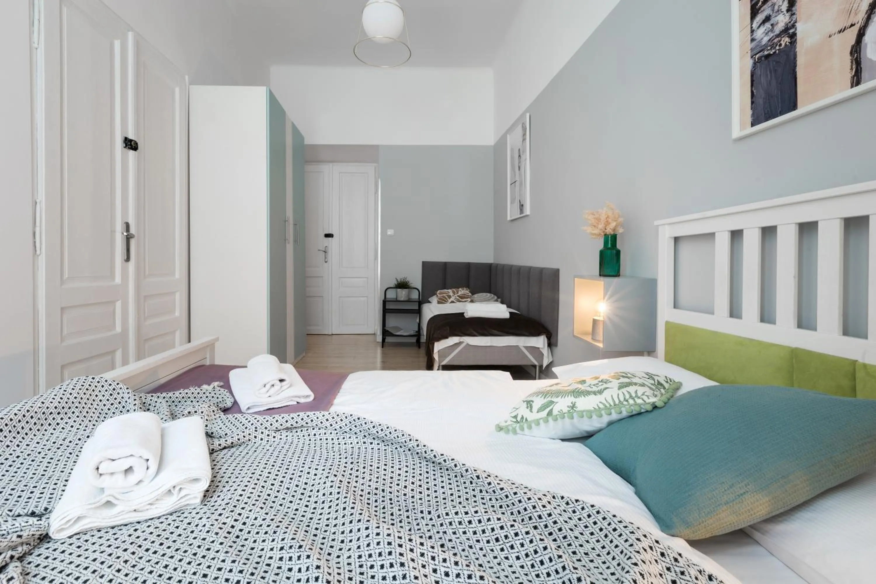 Bedroom, Bed in Wonderful Apartments in the Center of Krakow