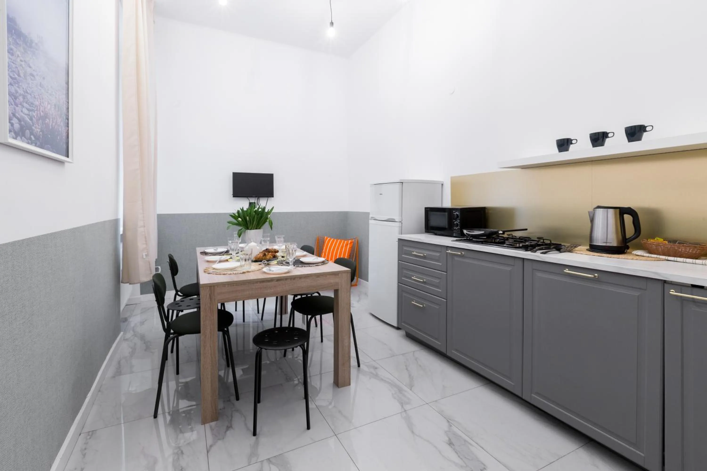 kitchen in Wonderful Apartments in the Center of Krakow